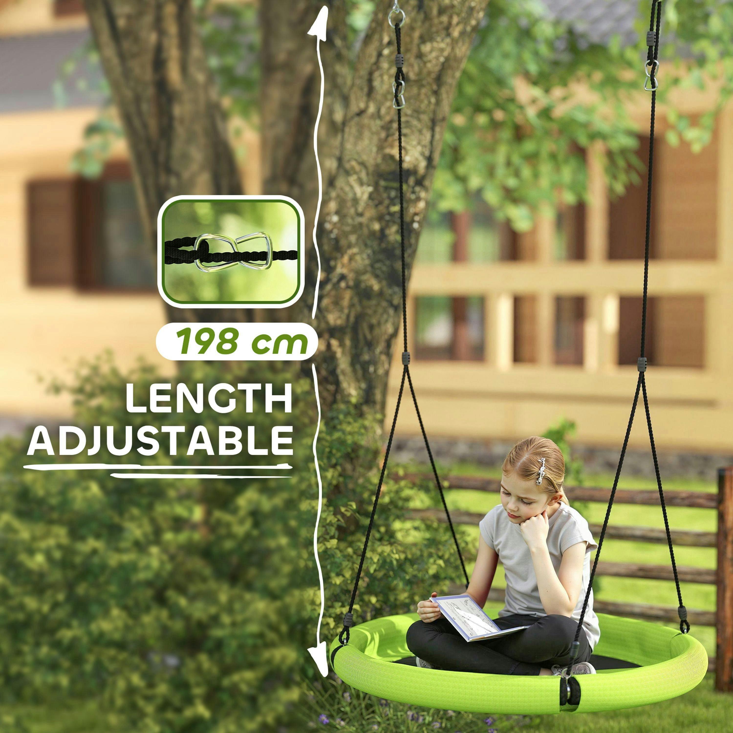 AIYAPLAY Nest Swing Set, 100cm Saucer Tree Swing Set for Kids , view 6 of 6