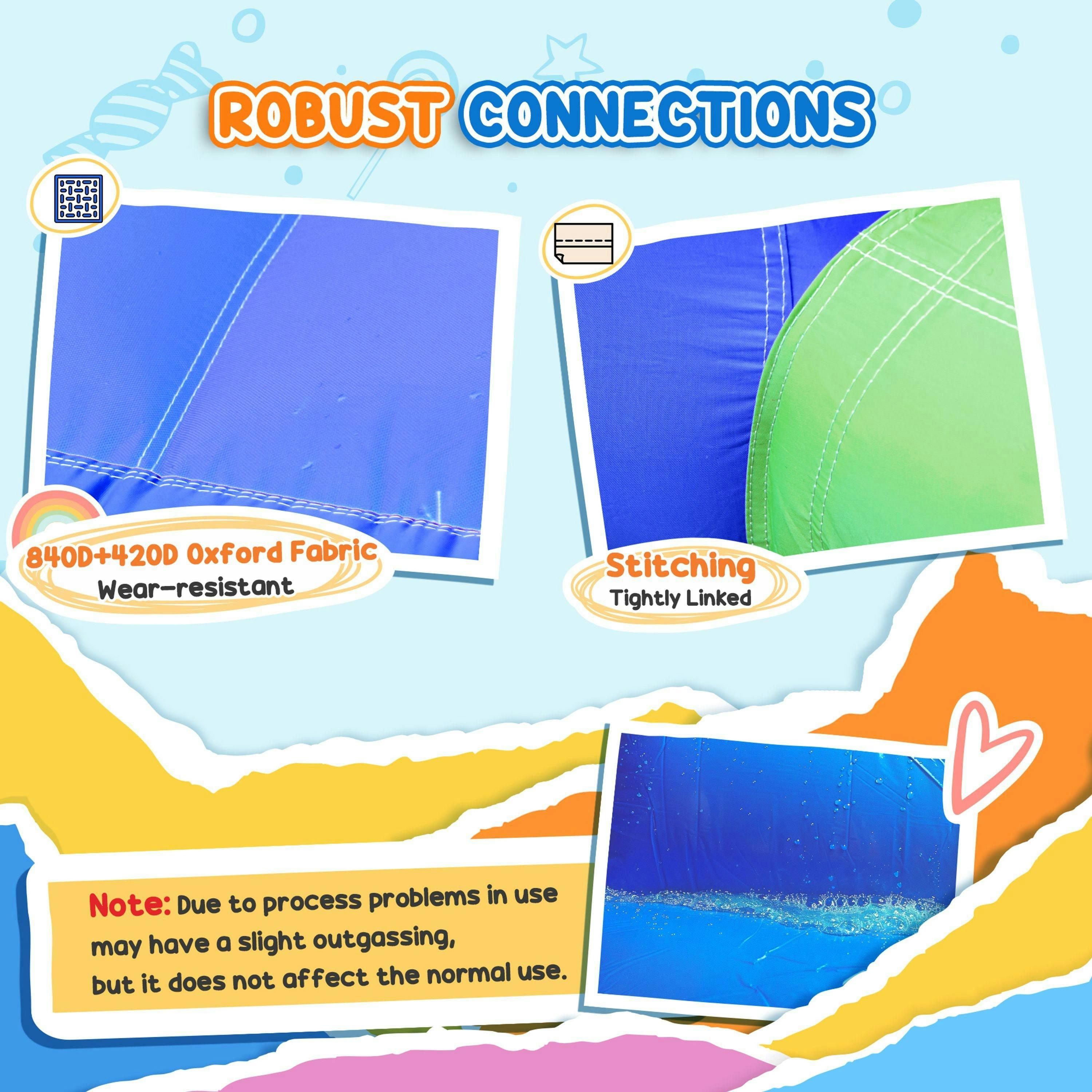 HOMCOM Bouncy Castle with Slide Inflatable Bouncer Kids Jumper Bounce Castle , view 6 of 6