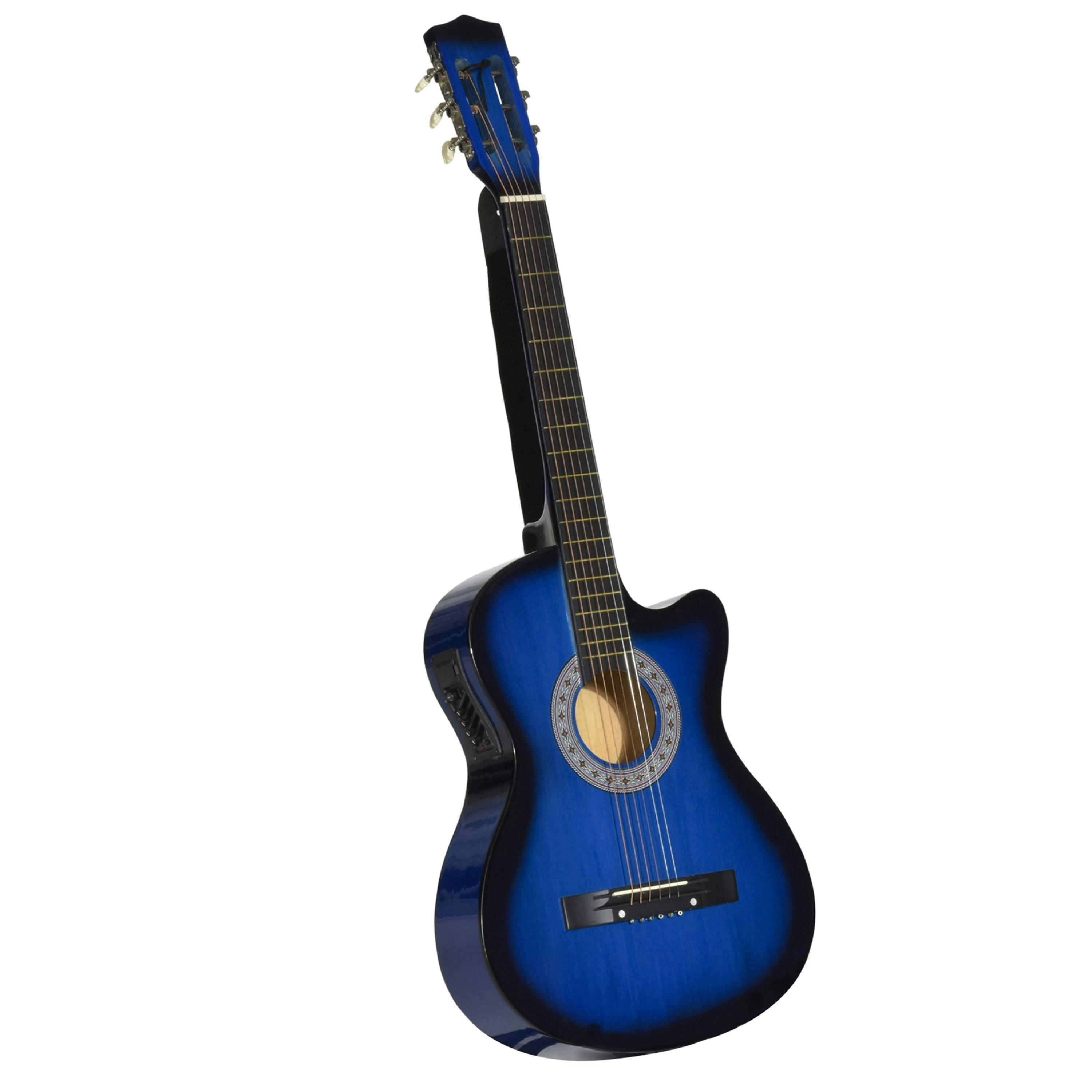 HOMCOM Beginner Acoustic Electric Cutaway Guitar Adult Junior Guitar , view 2 of 5