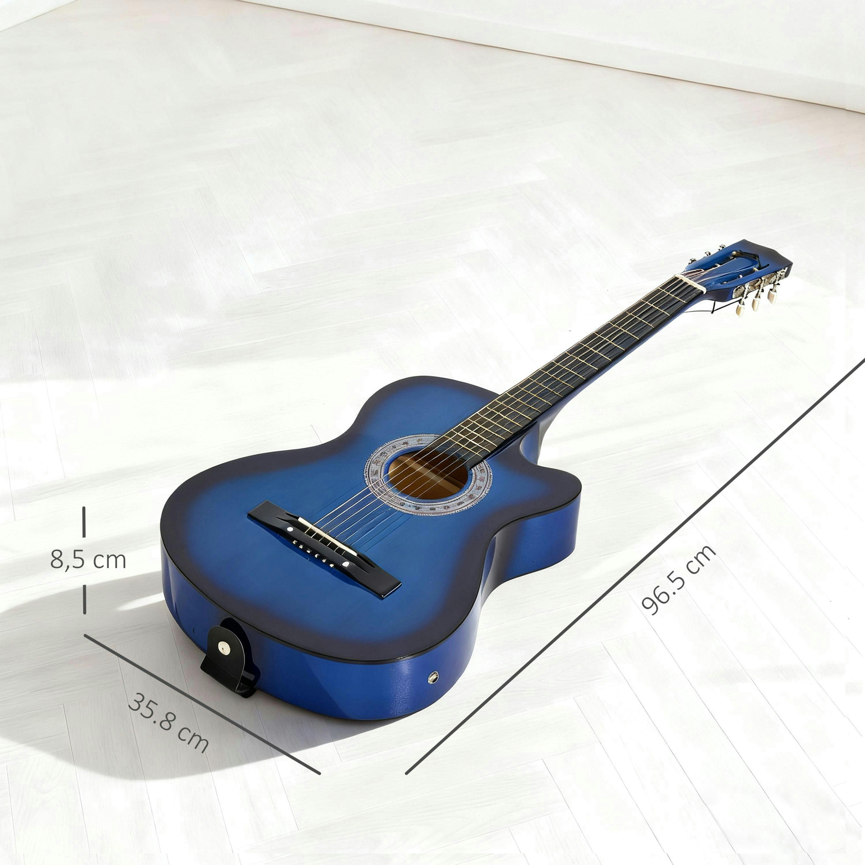 HOMCOM Beginner Acoustic Electric Cutaway Guitar Adult Junior Guitar , view 3 of 5
