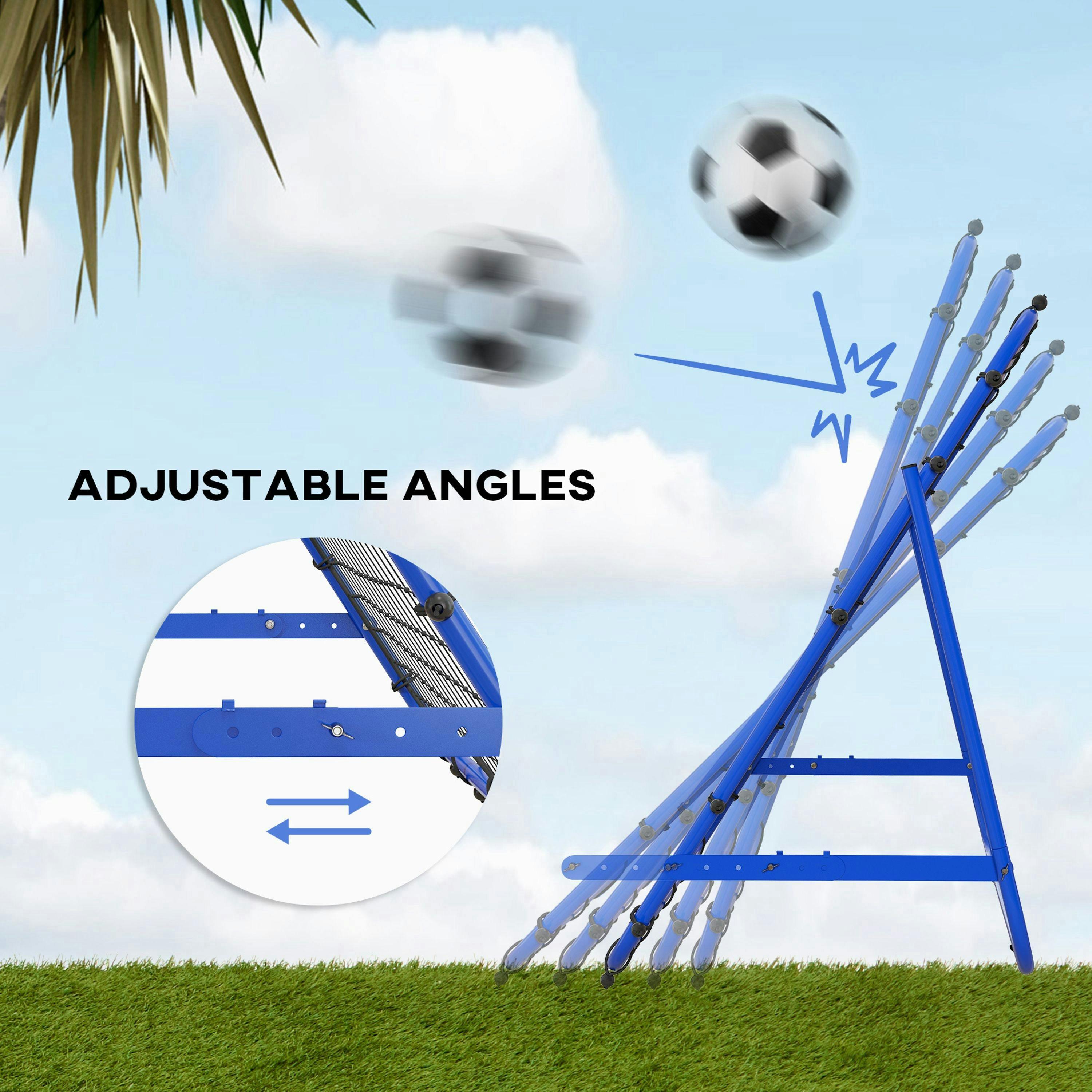 HOMCOM Rebounder Net Kids Adults Football Training Aid Adjustable , view 4 of 5