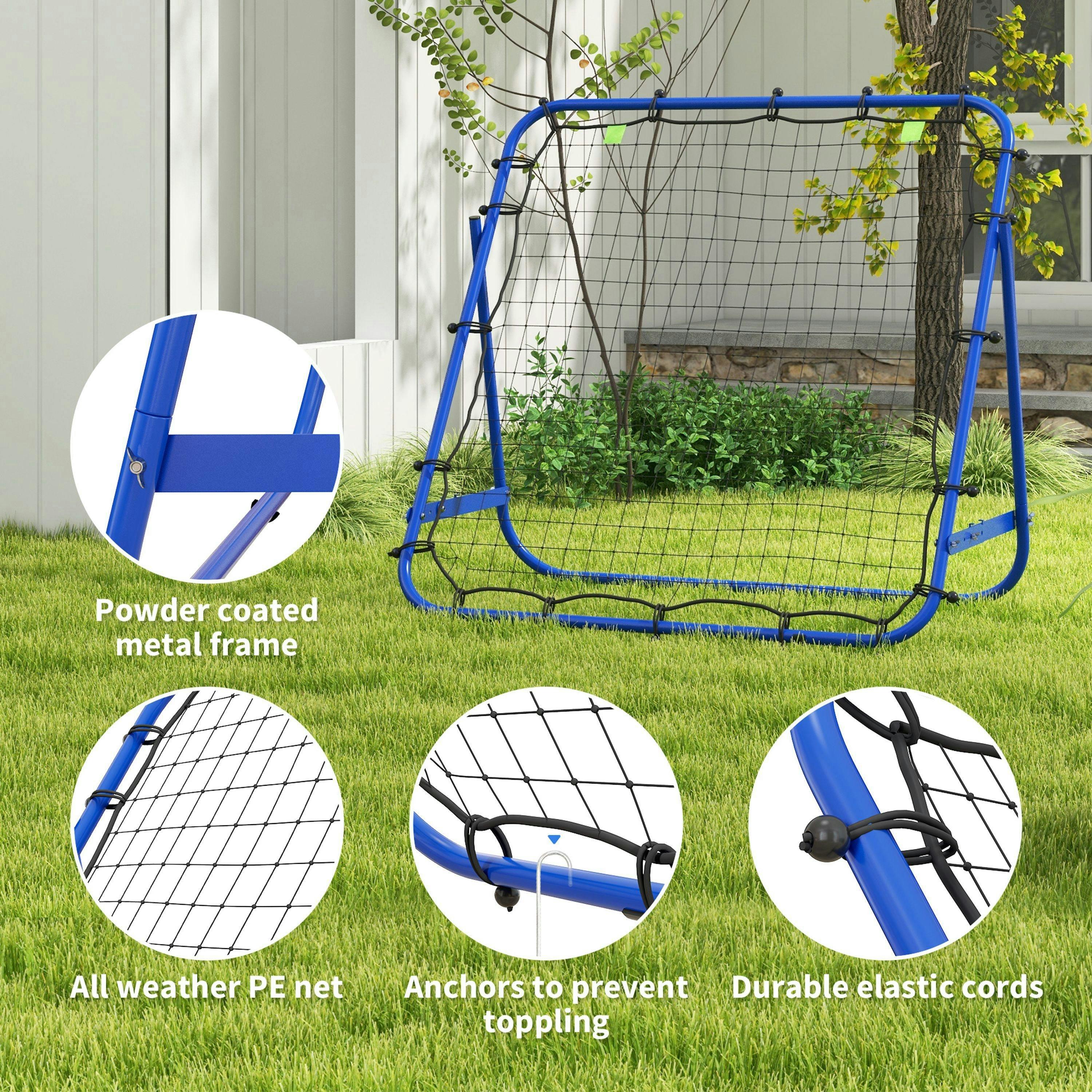 HOMCOM Rebounder Net Kids Adults Football Training Aid Adjustable , view 5 of 5