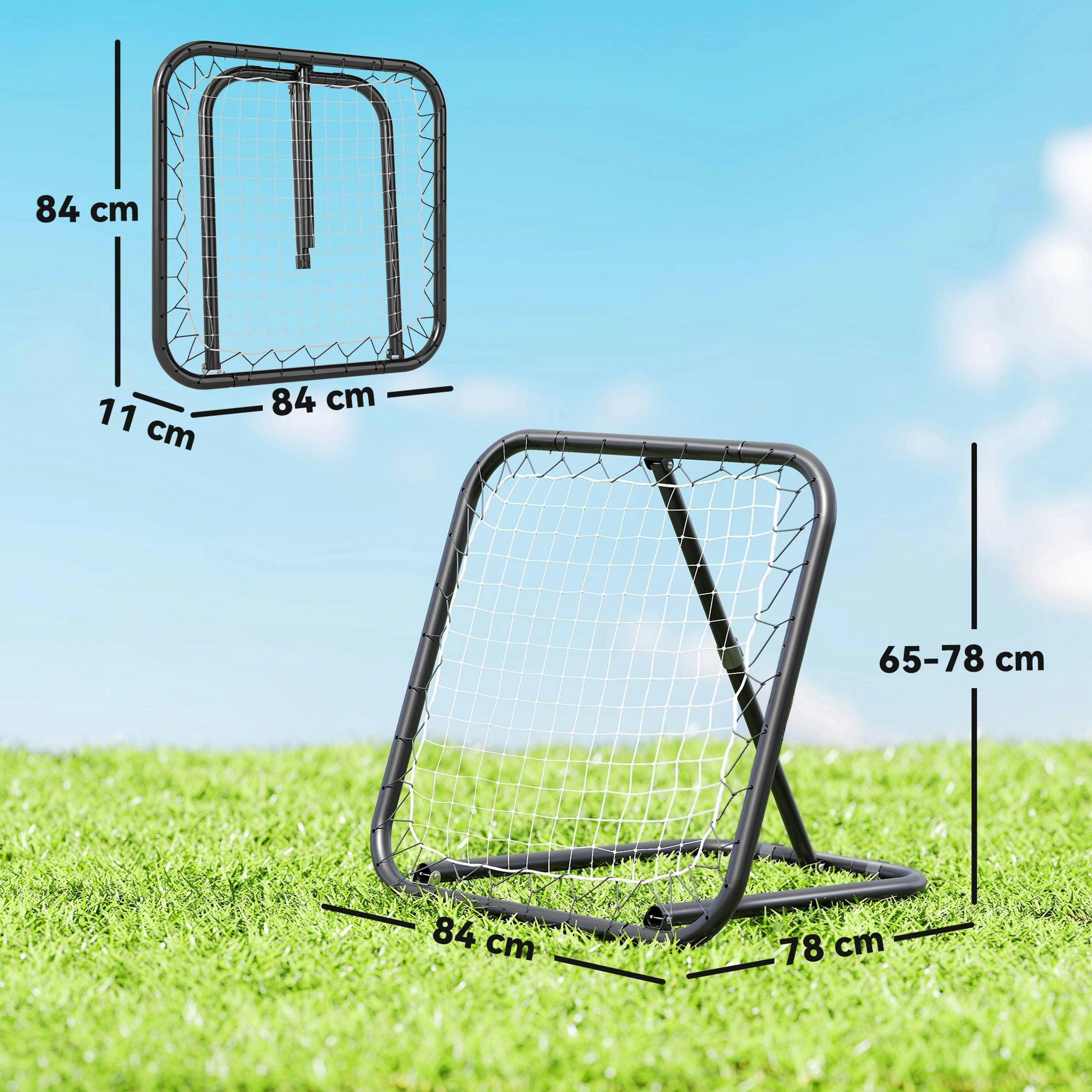 HOMCOM Angle Adjustable Rebounder Net Goal Training Set Football, Baseball , view 3 of 5
