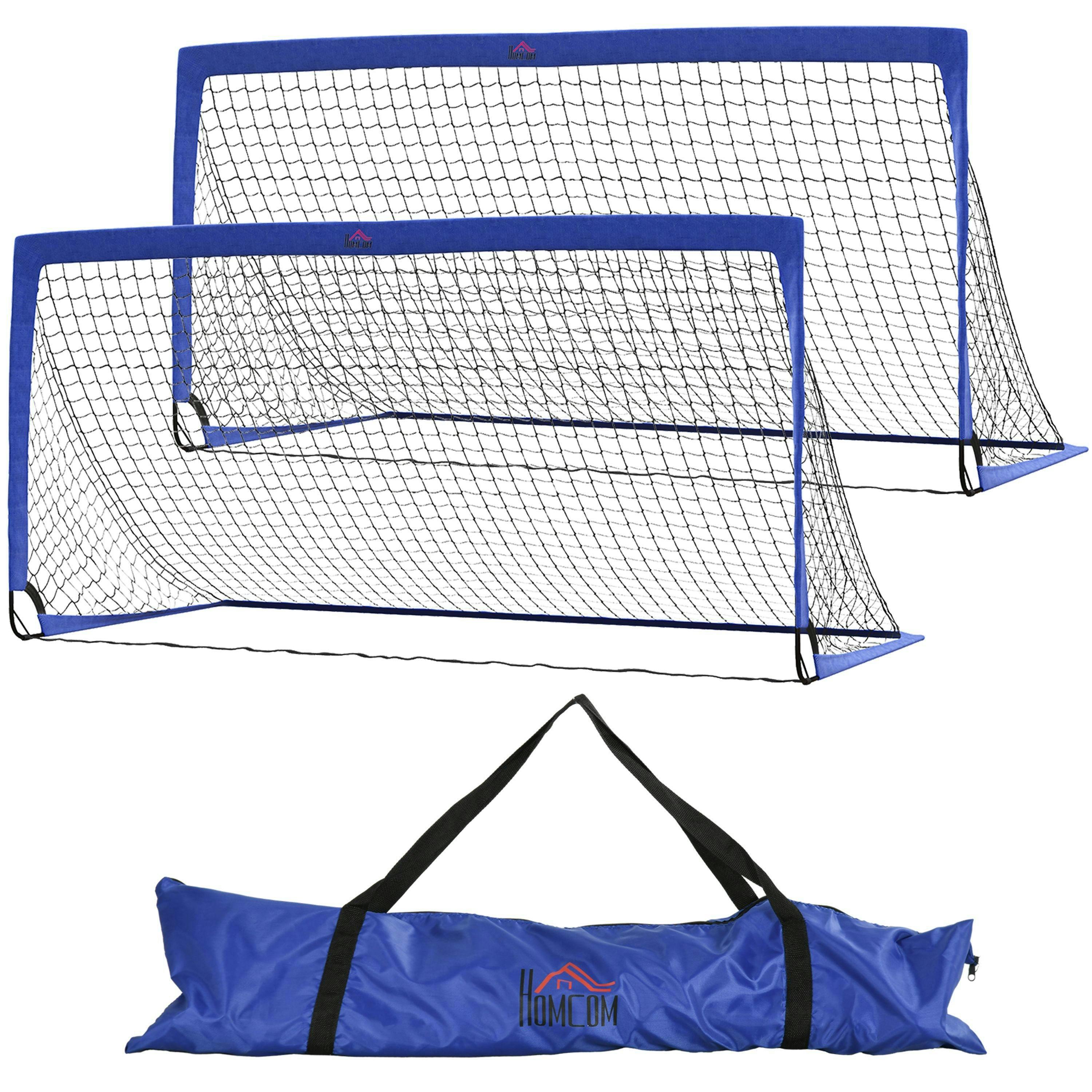 HOMCOM Football Goal Folding Outdoor with All Weather Net 6'x3' , view 2 of 5