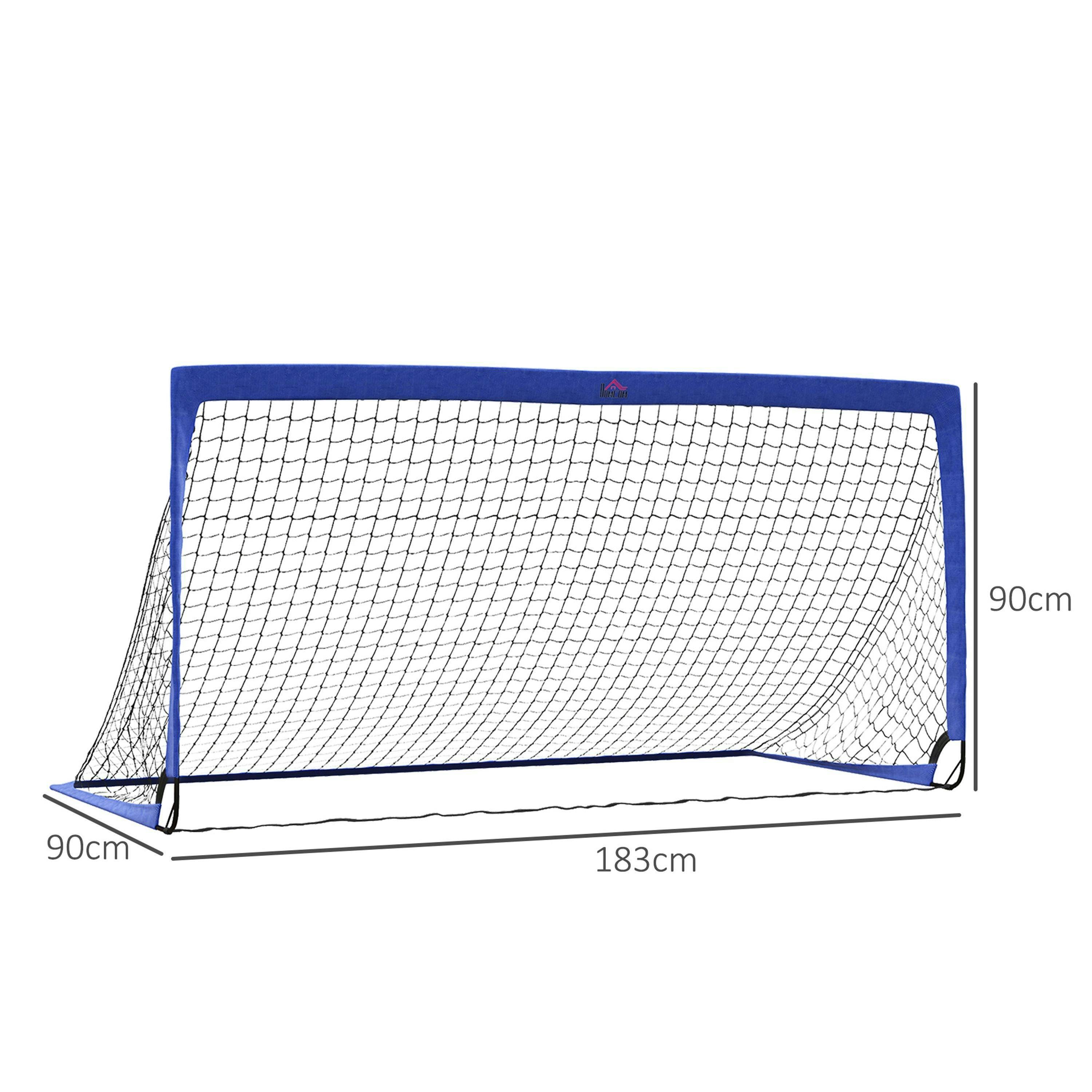 HOMCOM Football Goal Folding Outdoor with All Weather Net 6'x3' , view 3 of 5