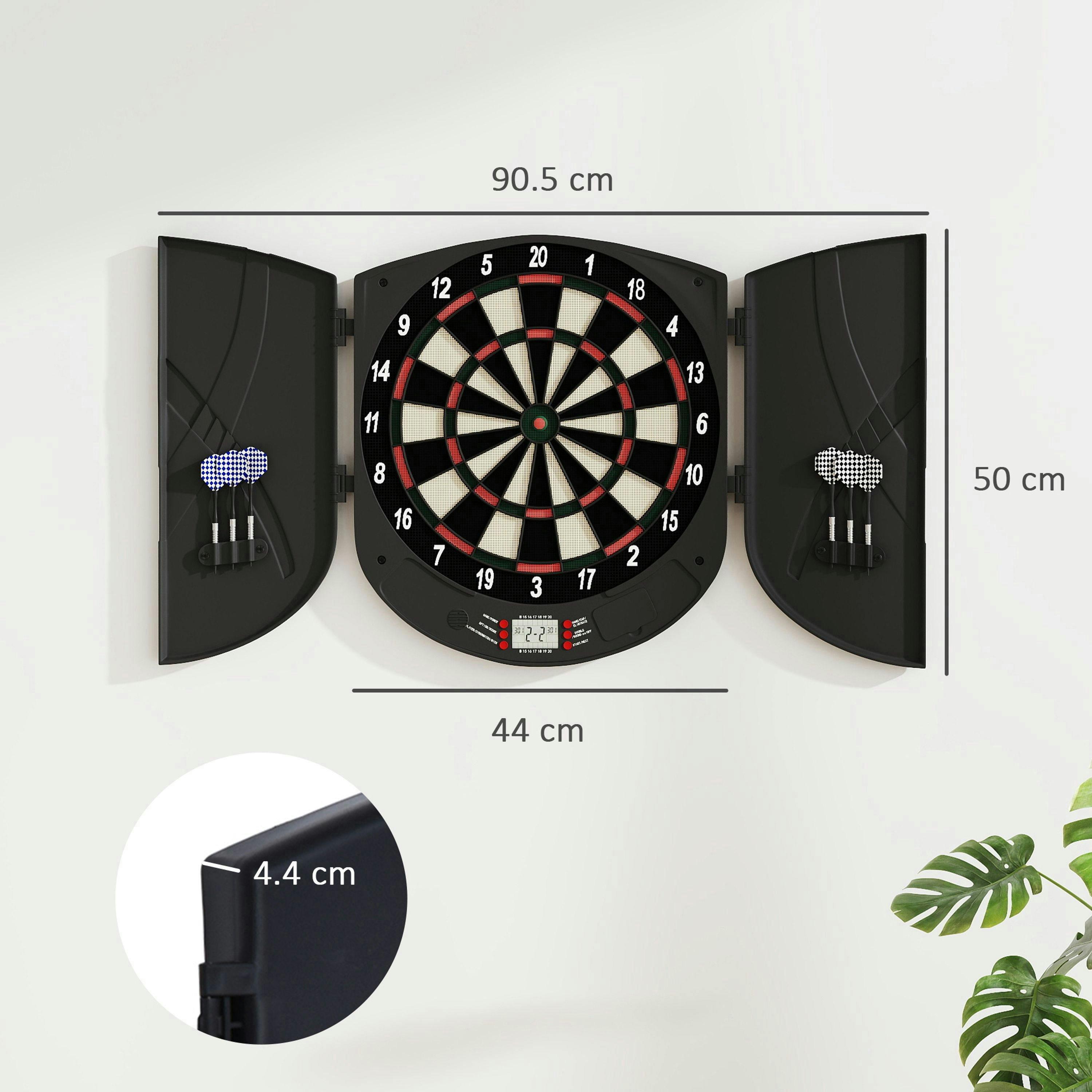 HOMCOM  Electronic Dartboard Set 26 Games and 185 Variations with 6 Darts , view 3 of 5