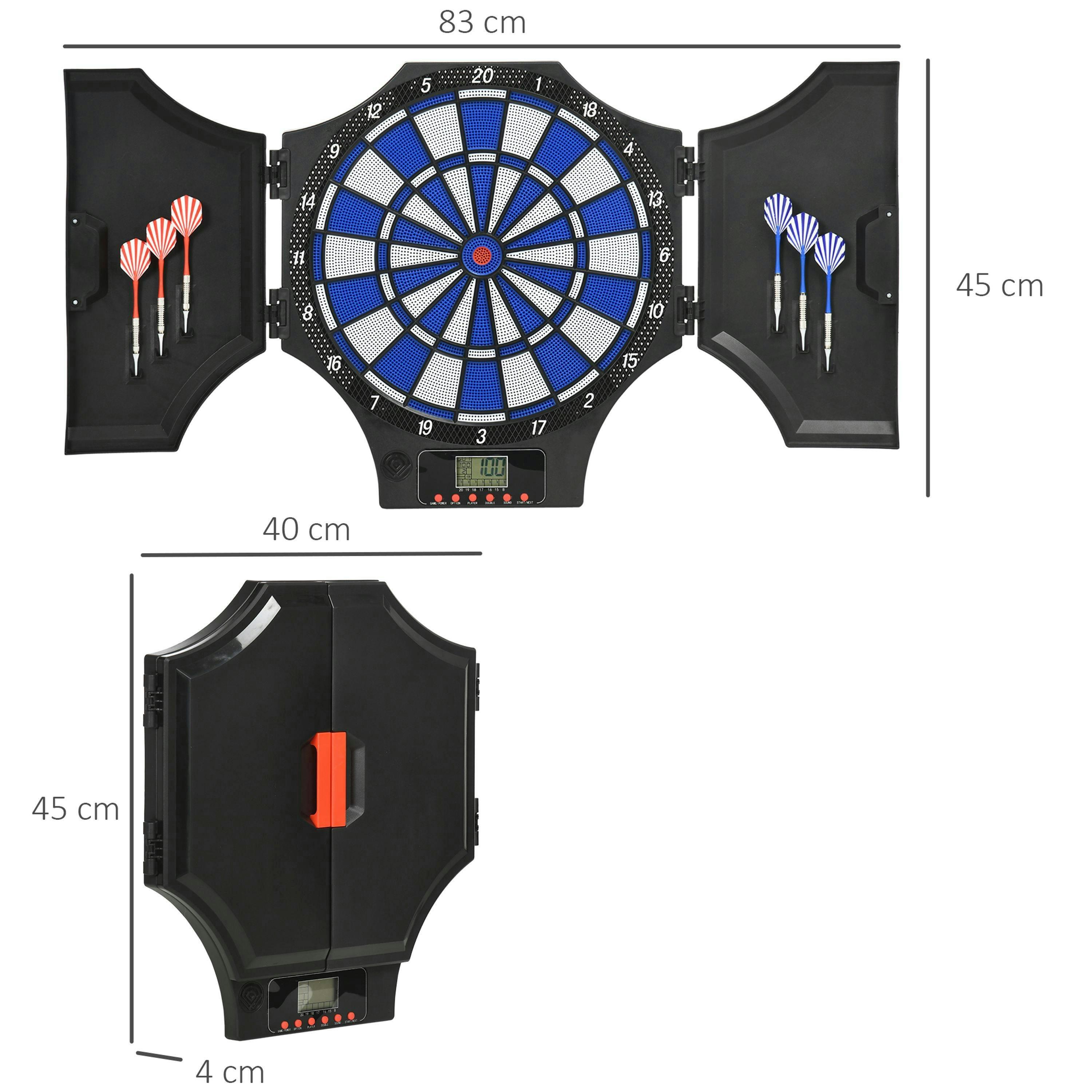 SPORTNOW Electronic Dartboard Set with Cabinet, 31 Games, for 8 Players , view 3 of 5