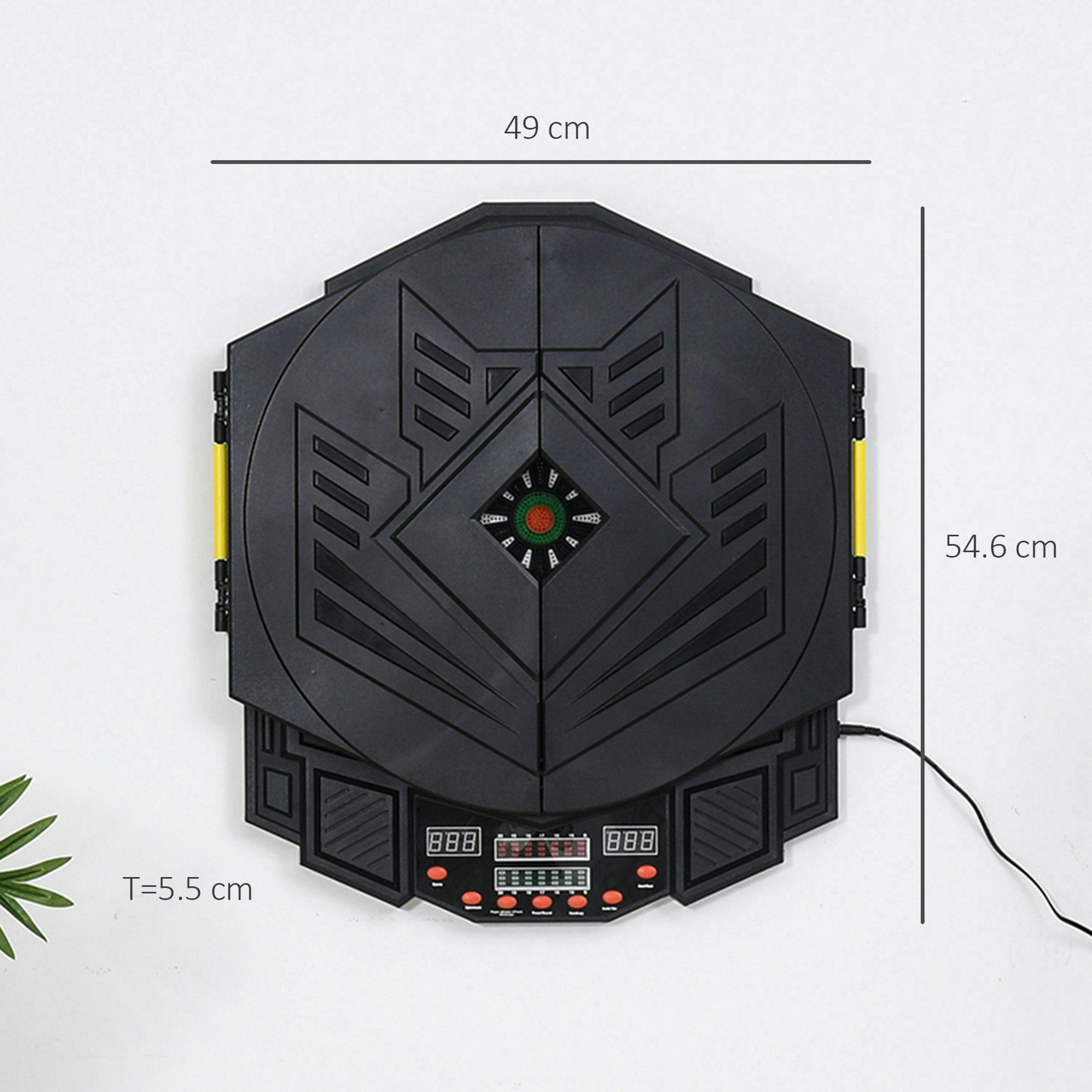 HOMCOM 27 Games Dart Board Dartboard Set Electronic LED Darts Game Display Party , view 3 of 5