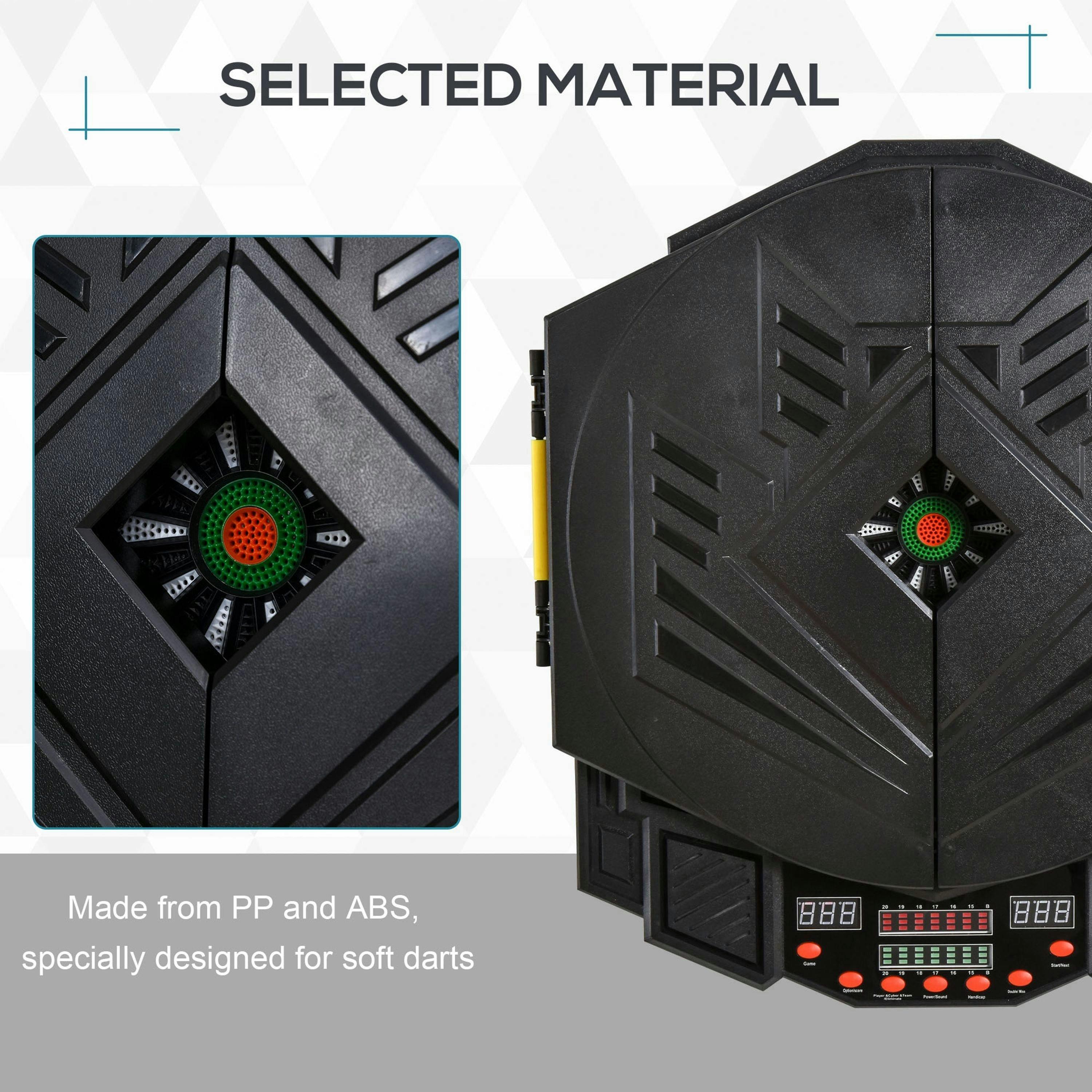 HOMCOM 27 Games Dart Board Dartboard Set Electronic LED Darts Game Display Party , view 4 of 5