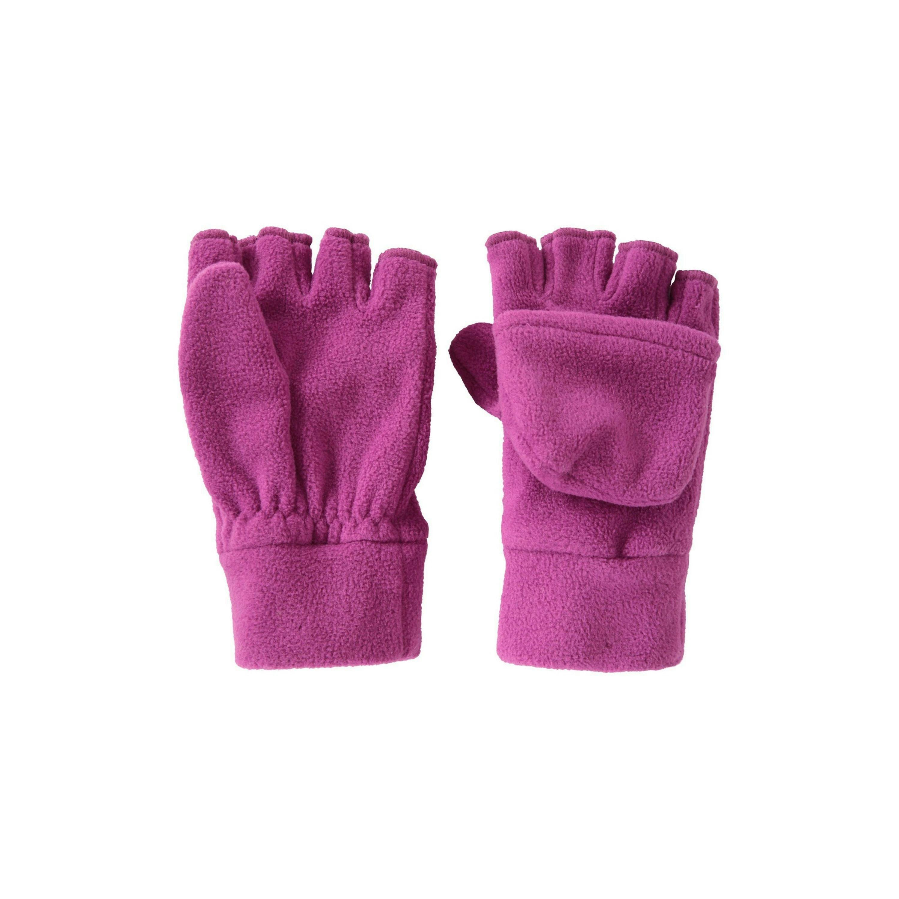 Mountain Warehouse Childrens/Kids Fingerless Fleece Mittens , view 3 of 5