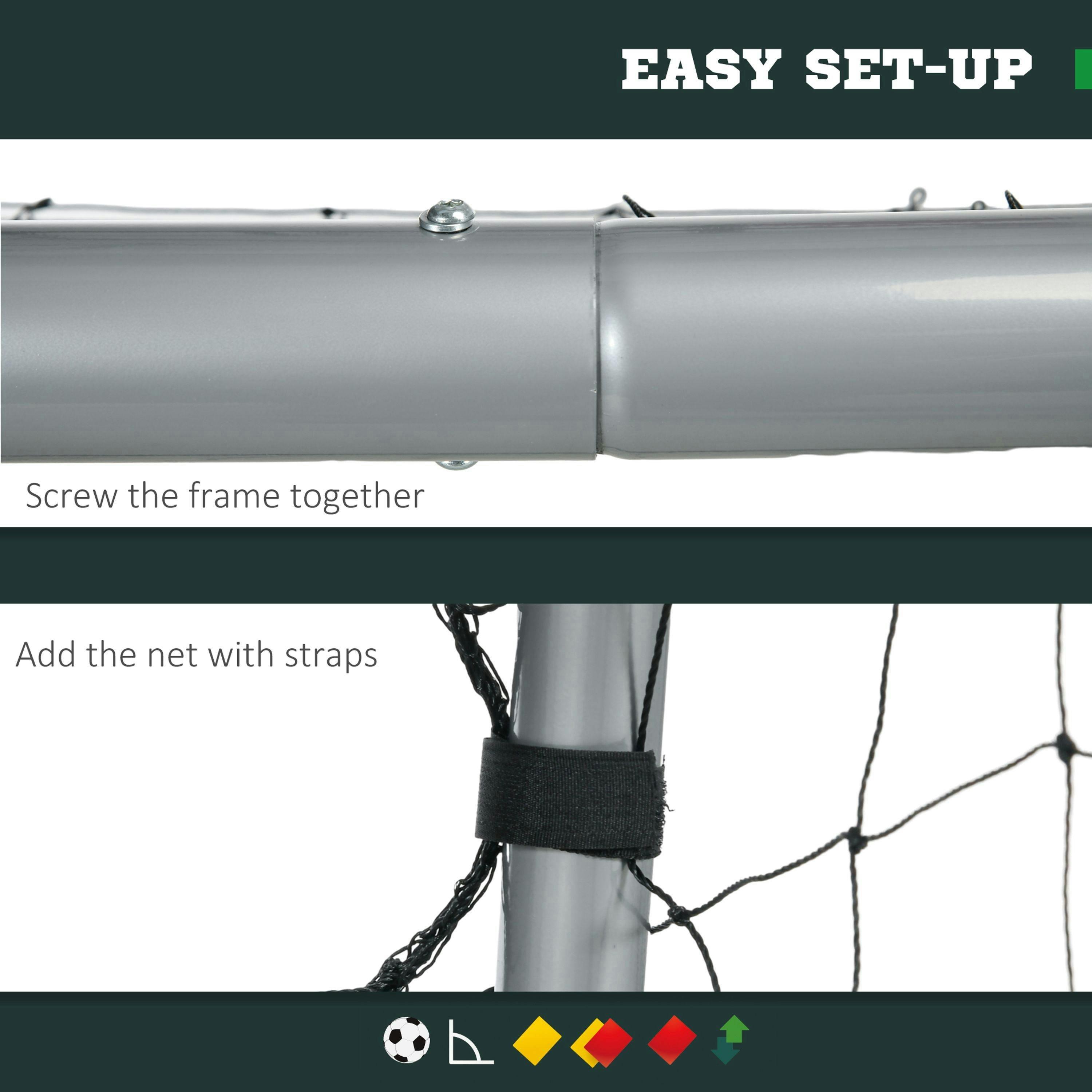 SPORTNOW Football Goal, Simple Set Up Football Training Net , view 4 of 5