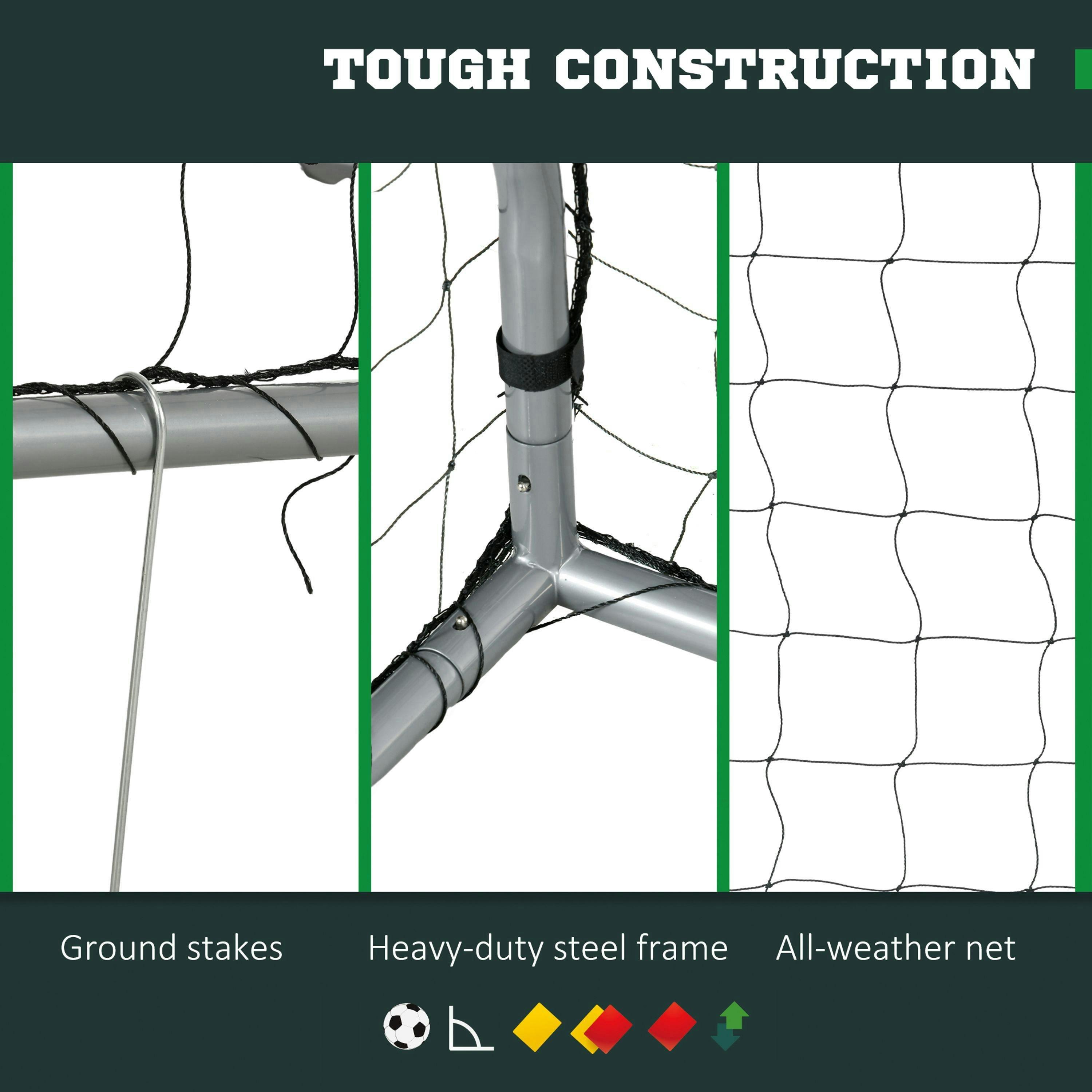 SPORTNOW Football Goal, Simple Set Up Football Training Net , view 5 of 5
