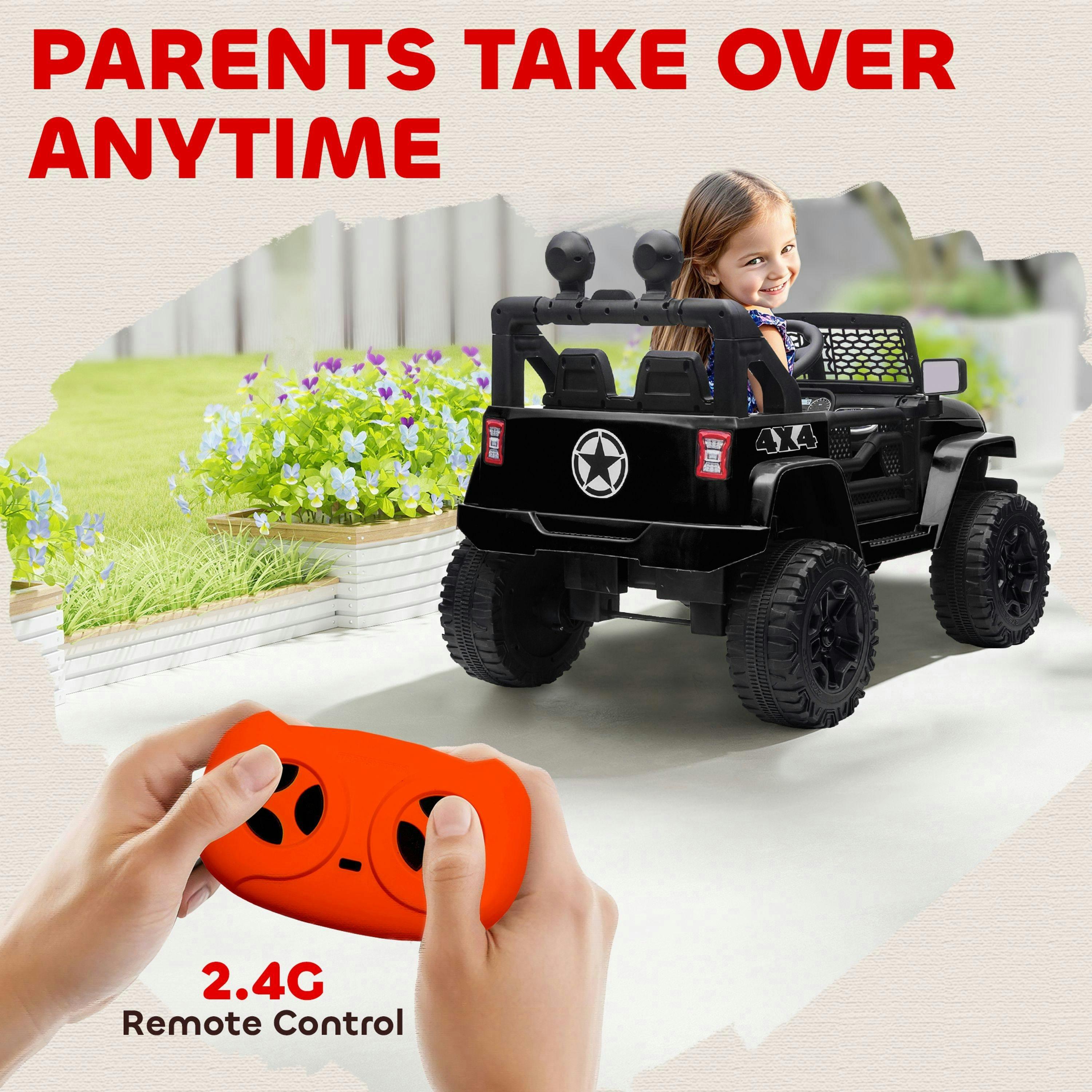 HOMCOM Kids Ride On Car with Parental Remote Control 12V Ages 3-6 , view 5 of 6