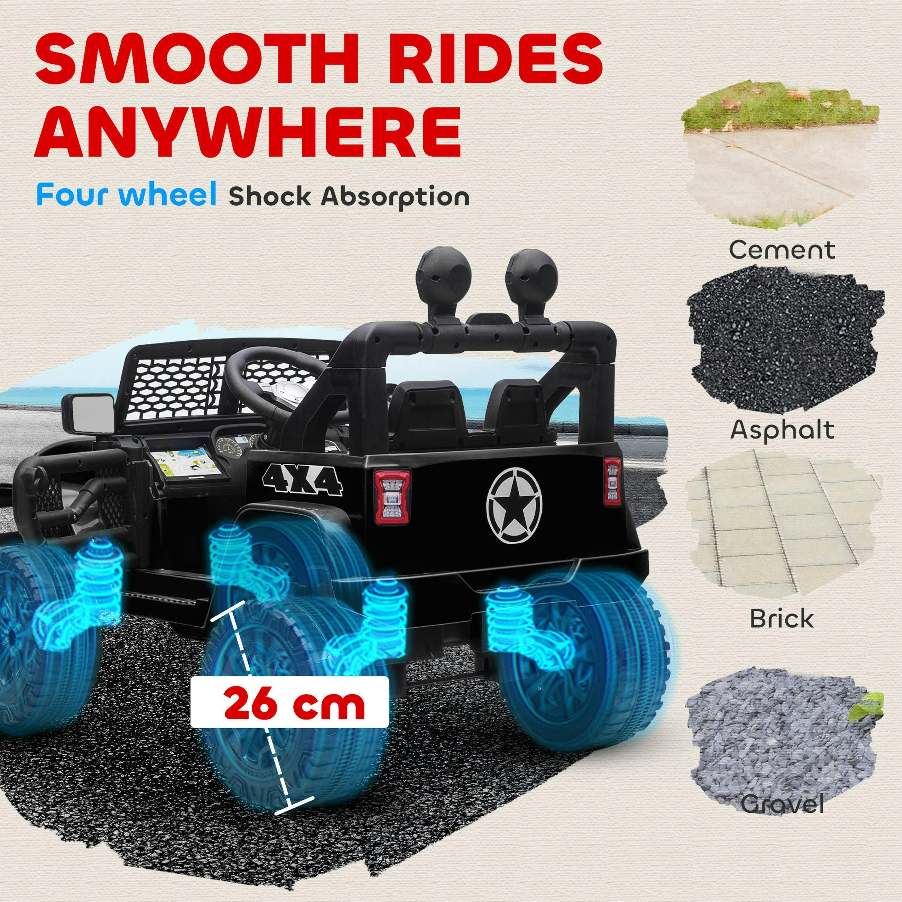 HOMCOM Kids Ride On Car with Parental Remote Control 12V Ages 3-6 , view 6 of 6