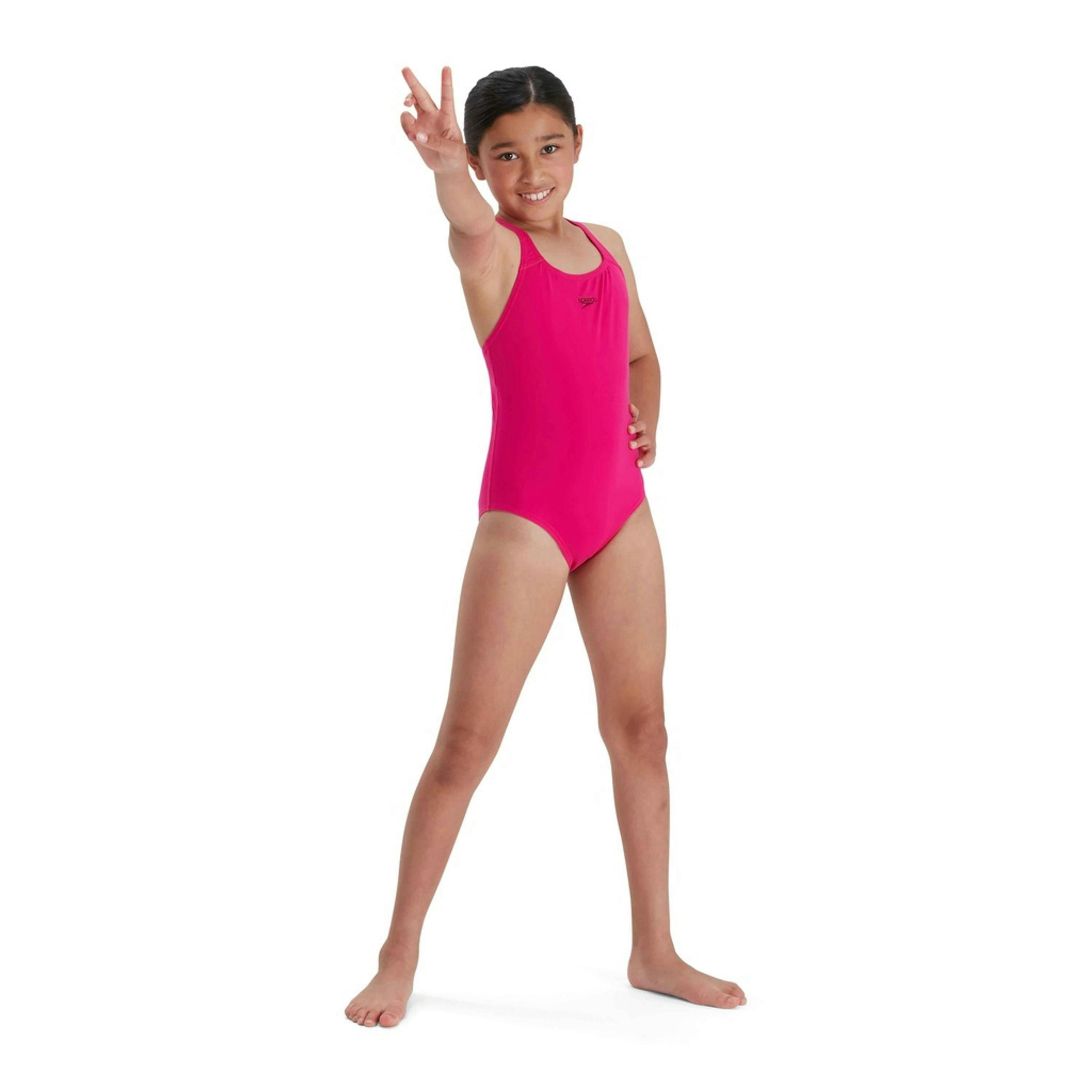 Speedo Girls Medalist Eco Endurance+ One Piece Swimsuit , view 5 of 5
