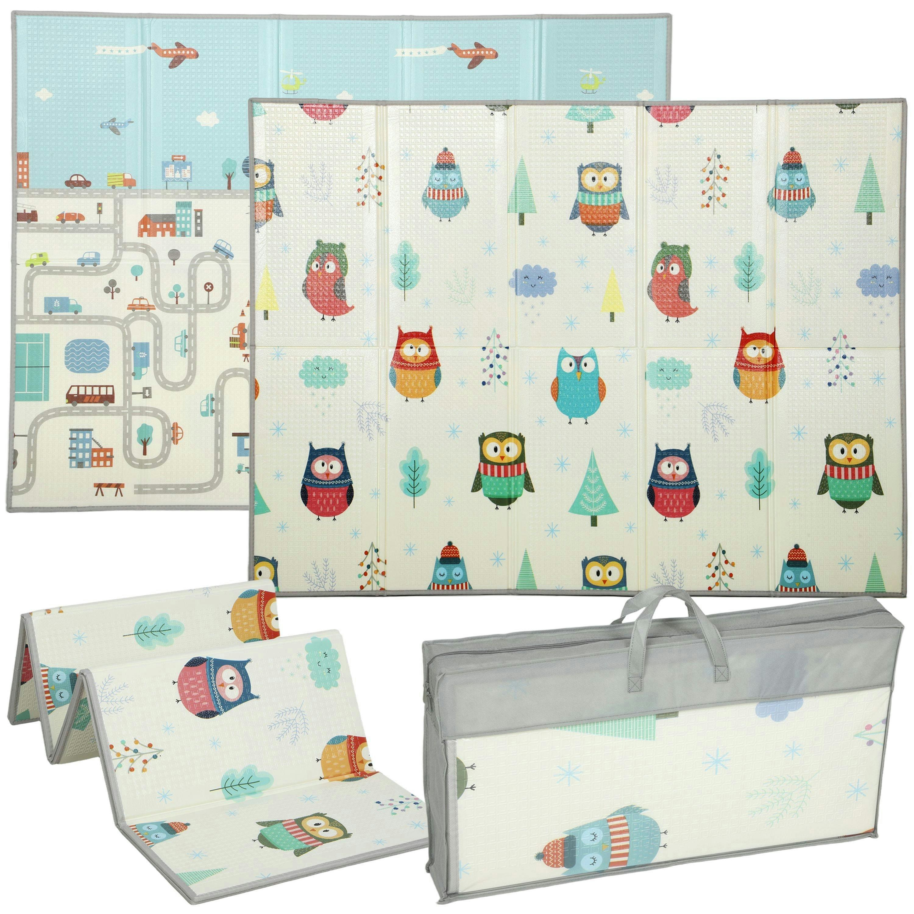 AIYAPLAY Baby Play Mat, Foldable Waterproof, Reversible, 200L x 150W cm , view 2 of 6