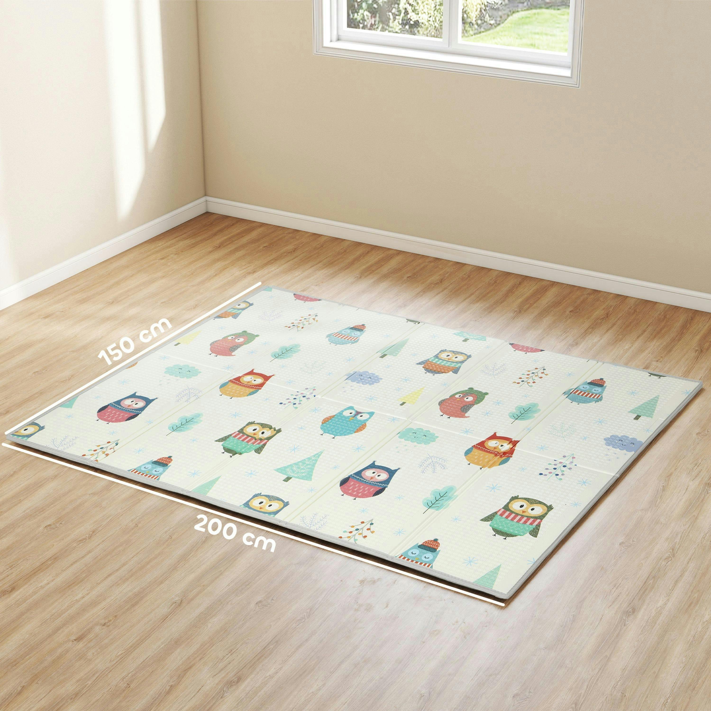 AIYAPLAY Baby Play Mat, Foldable Waterproof, Reversible, 200L x 150W cm , view 3 of 6