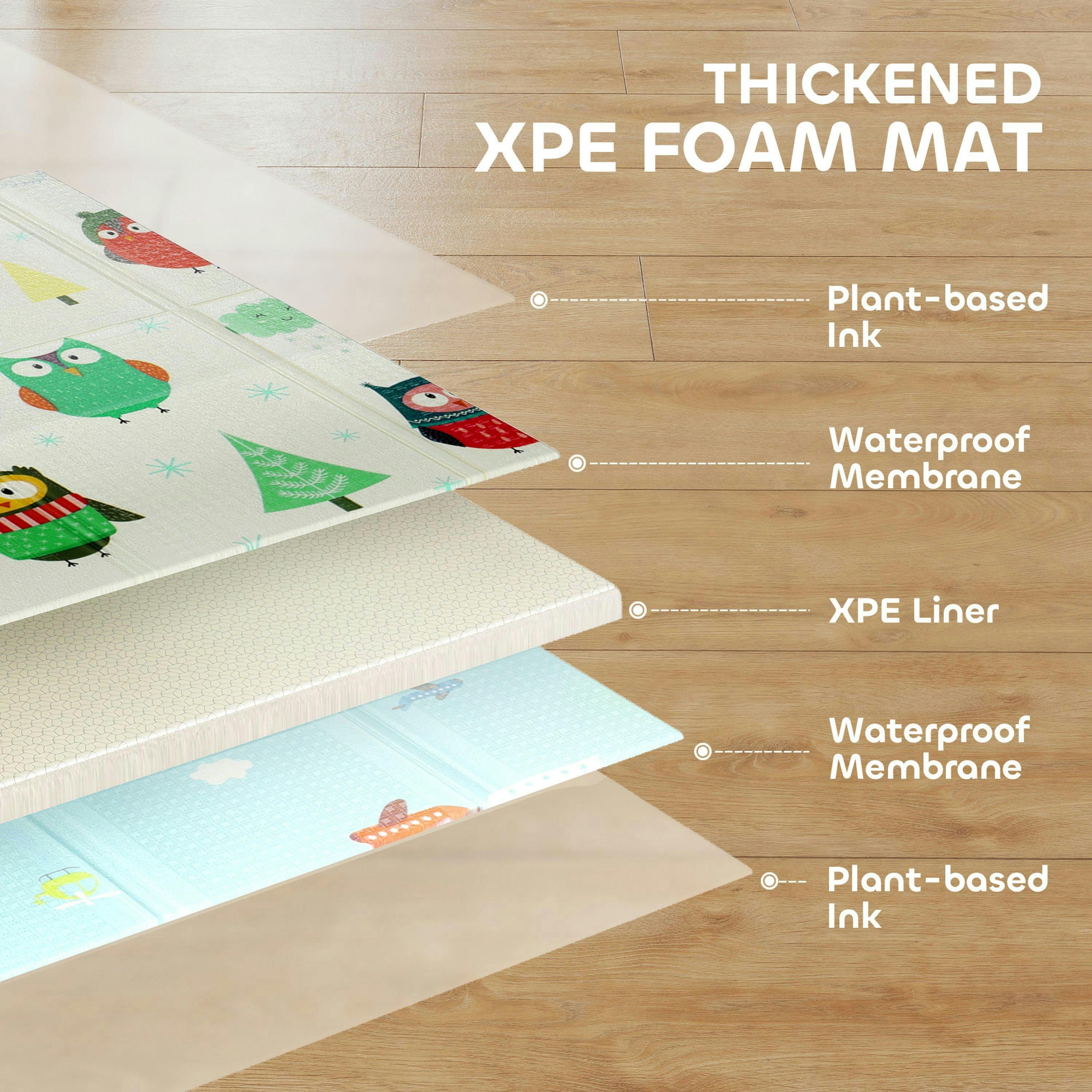 AIYAPLAY Baby Play Mat, Foldable Waterproof, Reversible, 200L x 150W cm , view 5 of 6