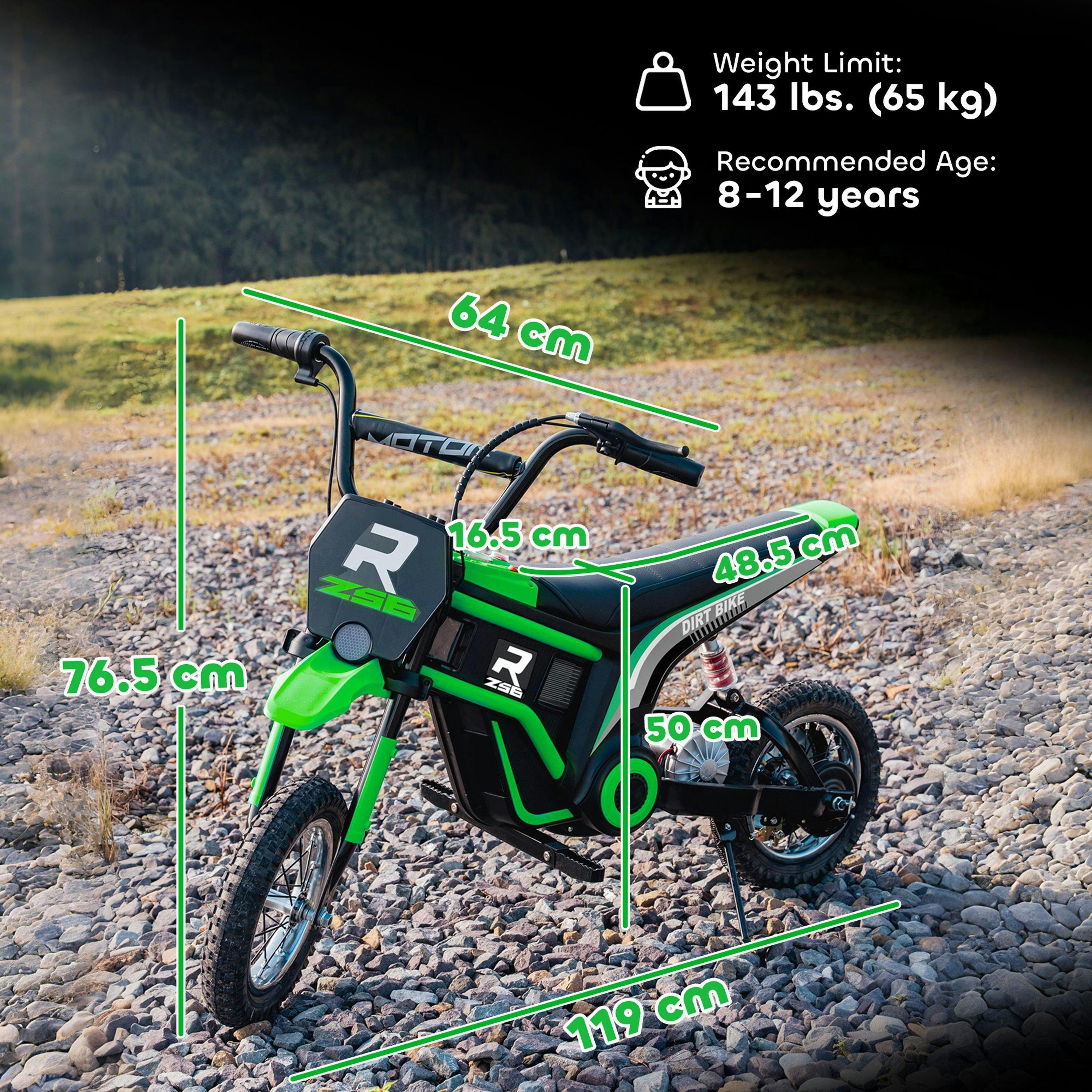 HOMCOM 24V Kids Electric Motorbike Ride On Motorcycle Ages 8-12 Years , view 3 of 6