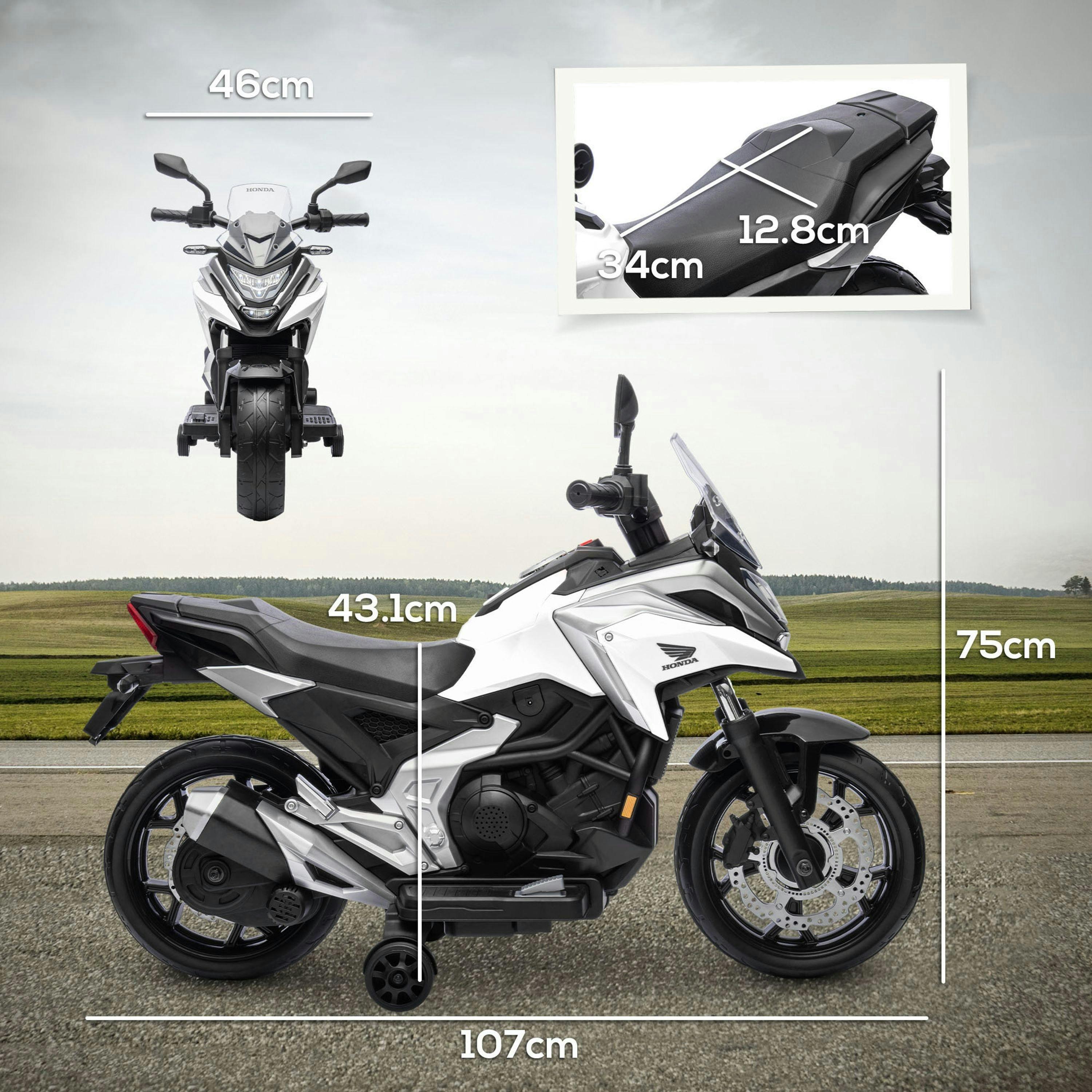 AIYAPLAY Honda Licensed 12V Kids Electric Motorbike for 3-6 Years , view 3 of 6