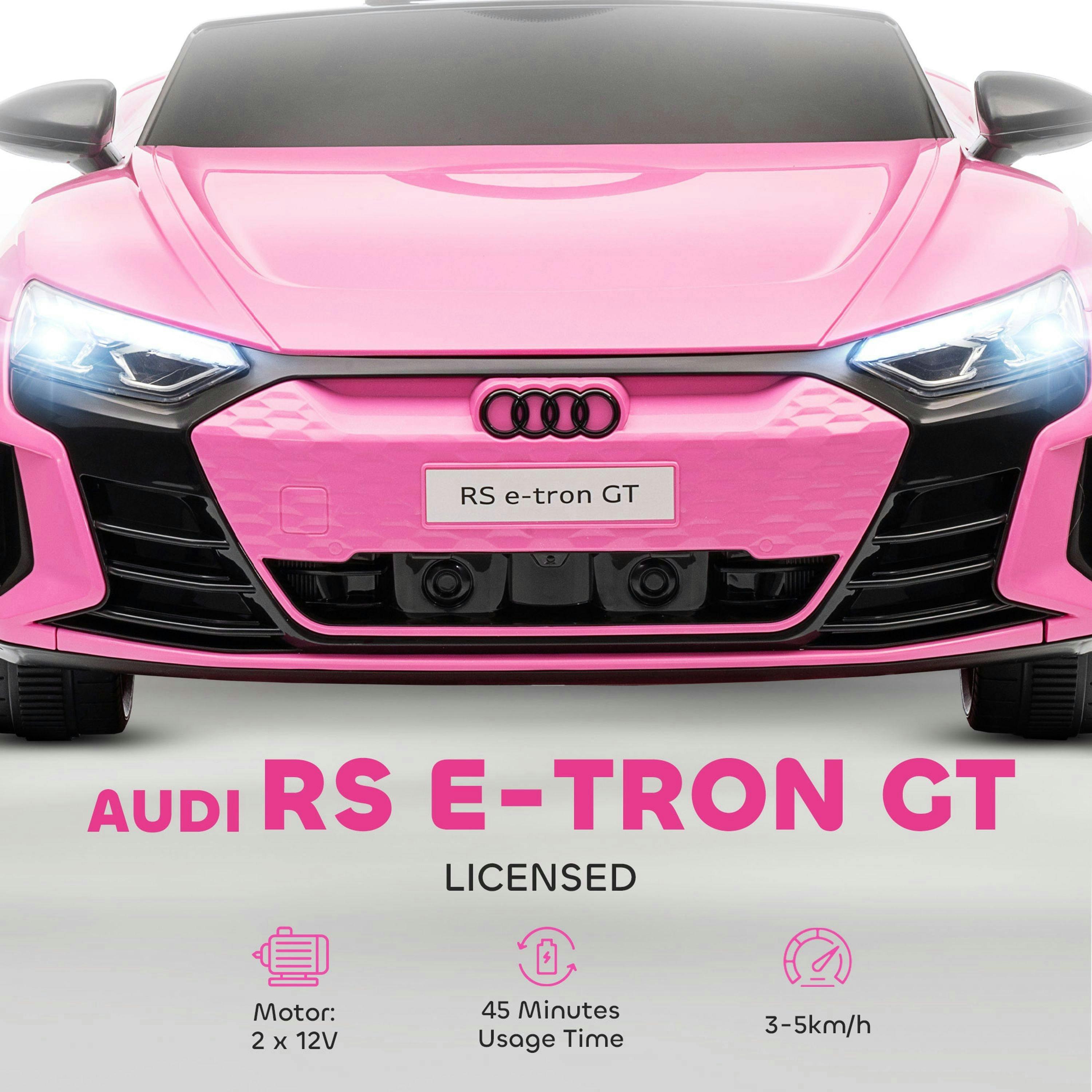 HOMCOM Audi RS e-tron GT Licensed Electric Car for Kids 12V Music , view 4 of 6