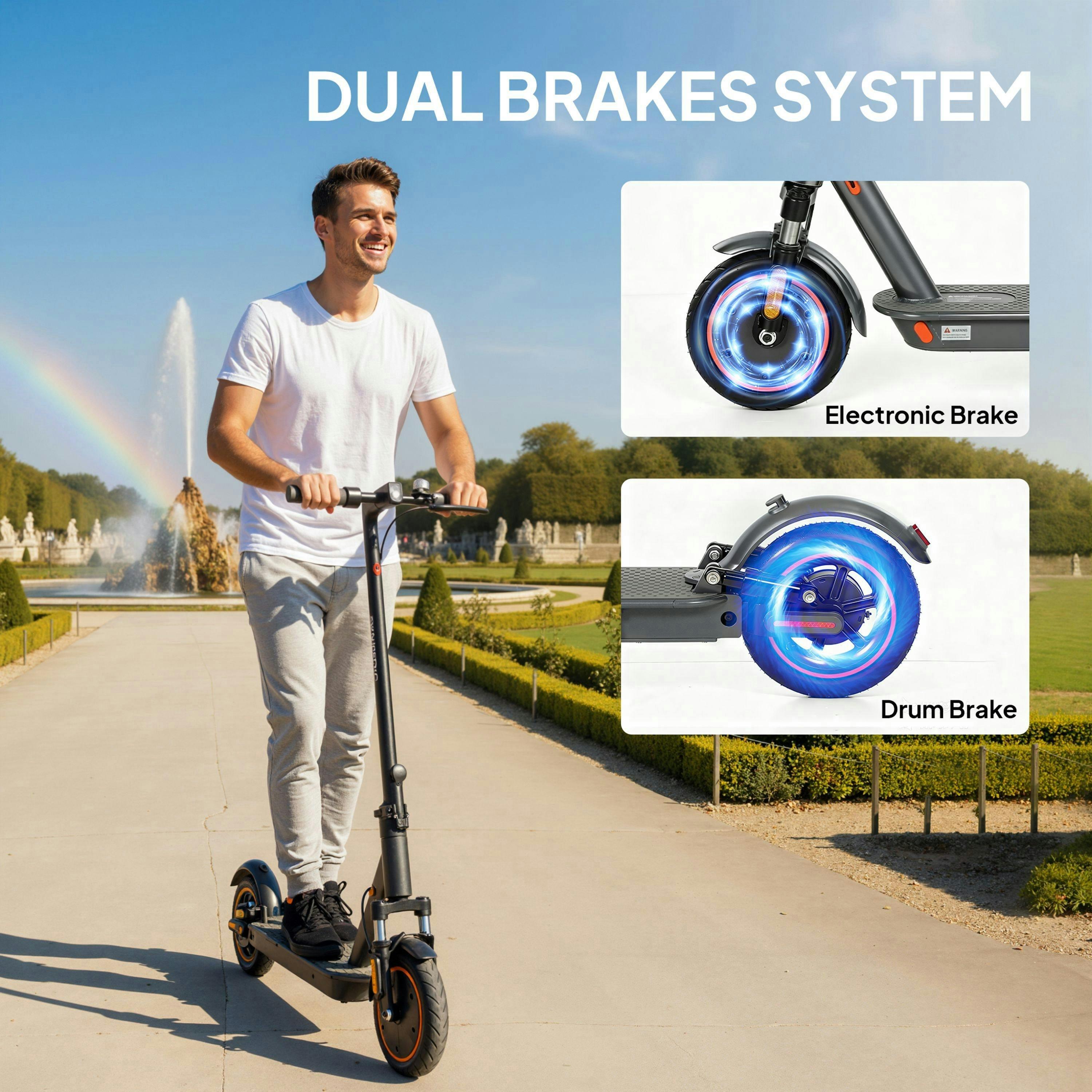 SPORTNOW Electric Scooter, Folding E-Scooter with 350W Motor, 30km Range , view 5 of 6