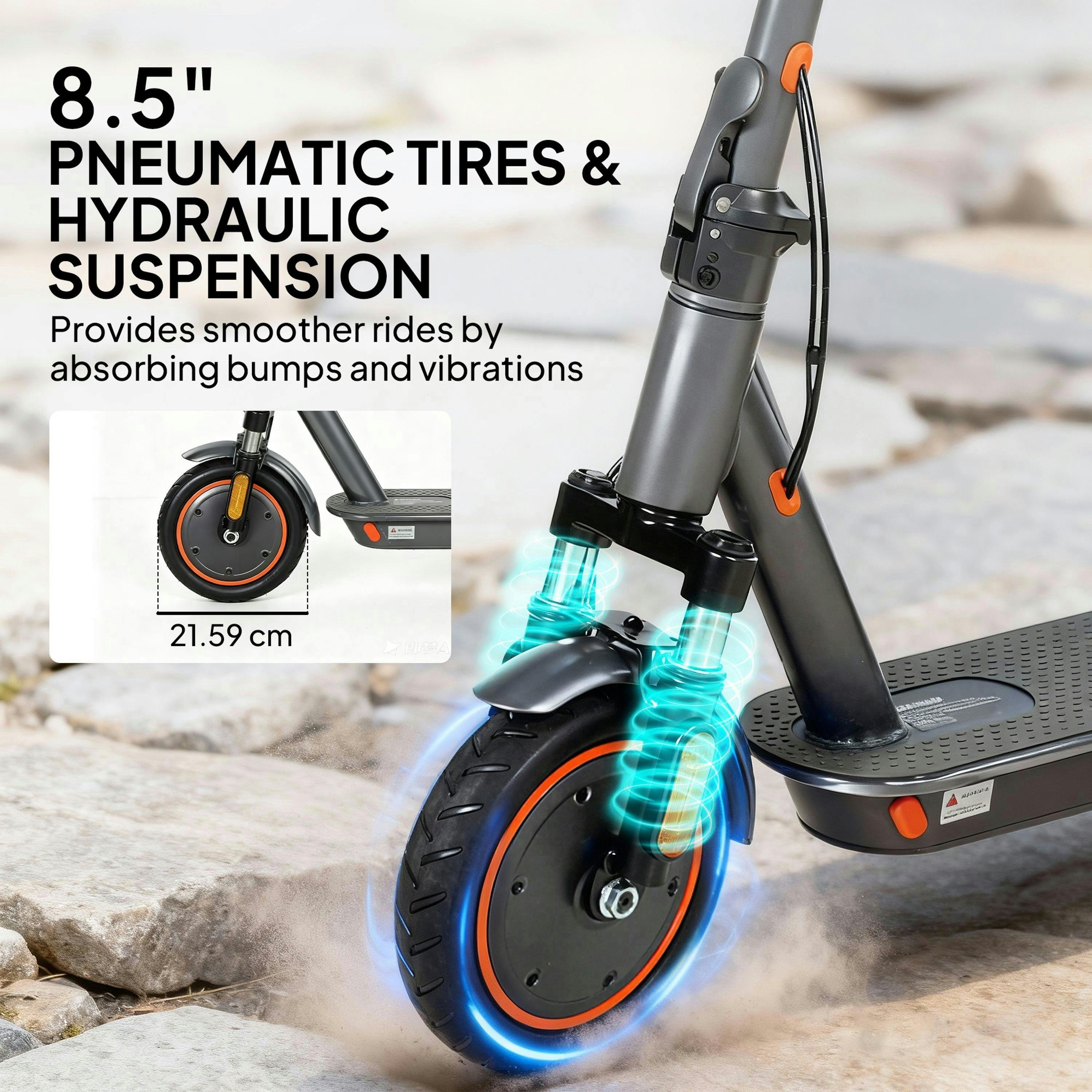 SPORTNOW Electric Scooter, Folding E-Scooter with 350W Motor, 30km Range , view 6 of 6