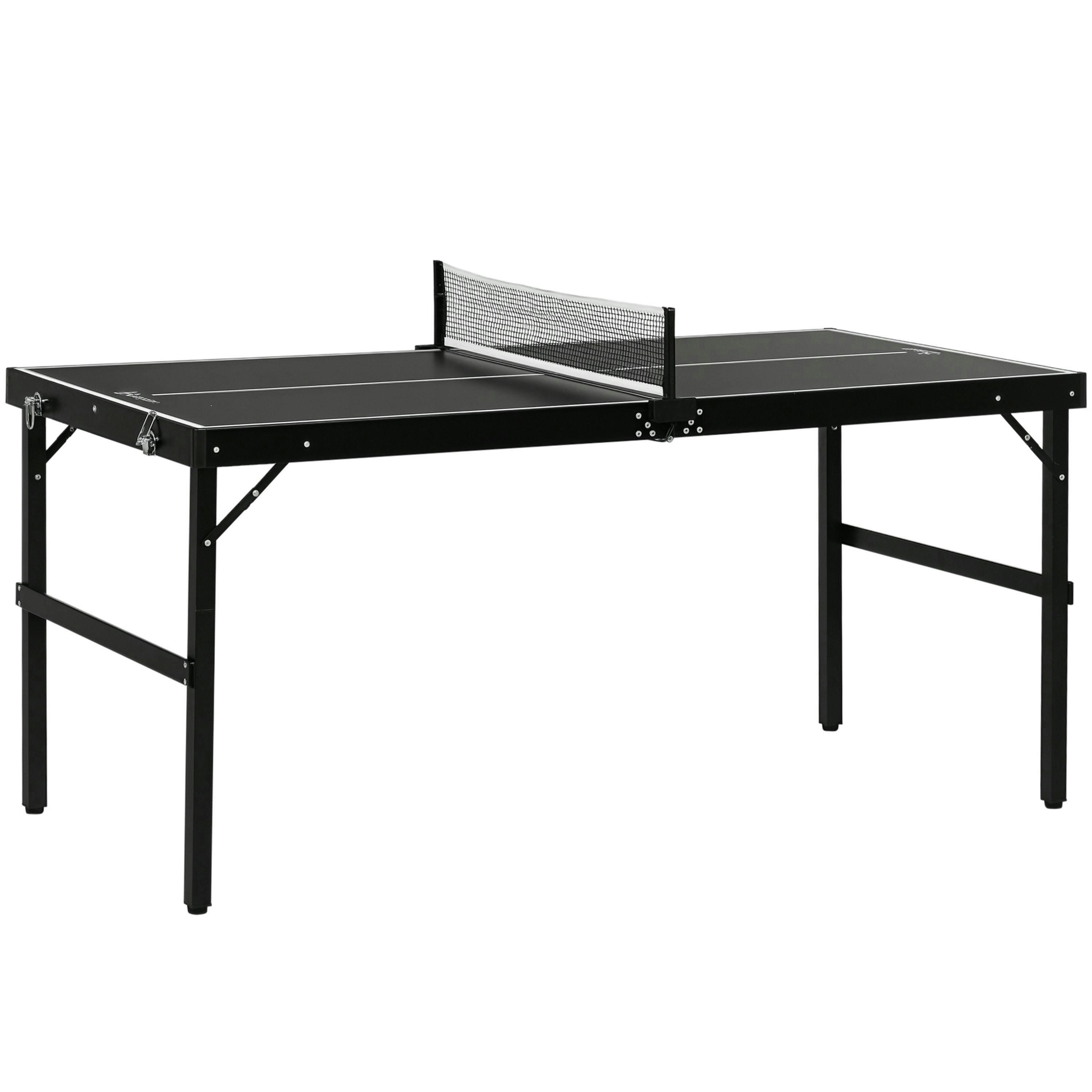 SPORTNOW 5ft Mini Table Tennis Table, Folding Ping Pong Table , view 2 of 5