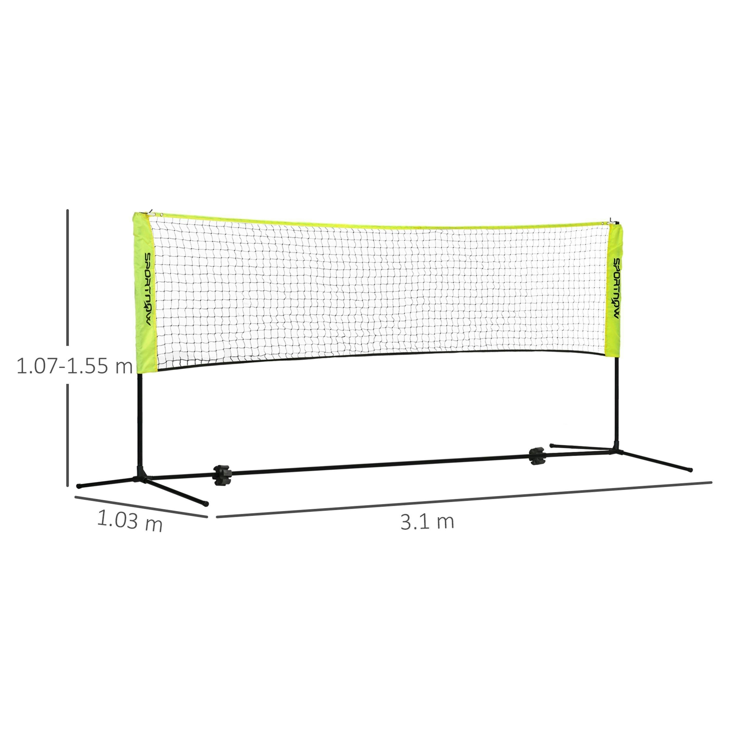 SPORTNOW 3m Badminton Net, Adjustable Sports Net for Tennis, Volleyball , view 3 of 6