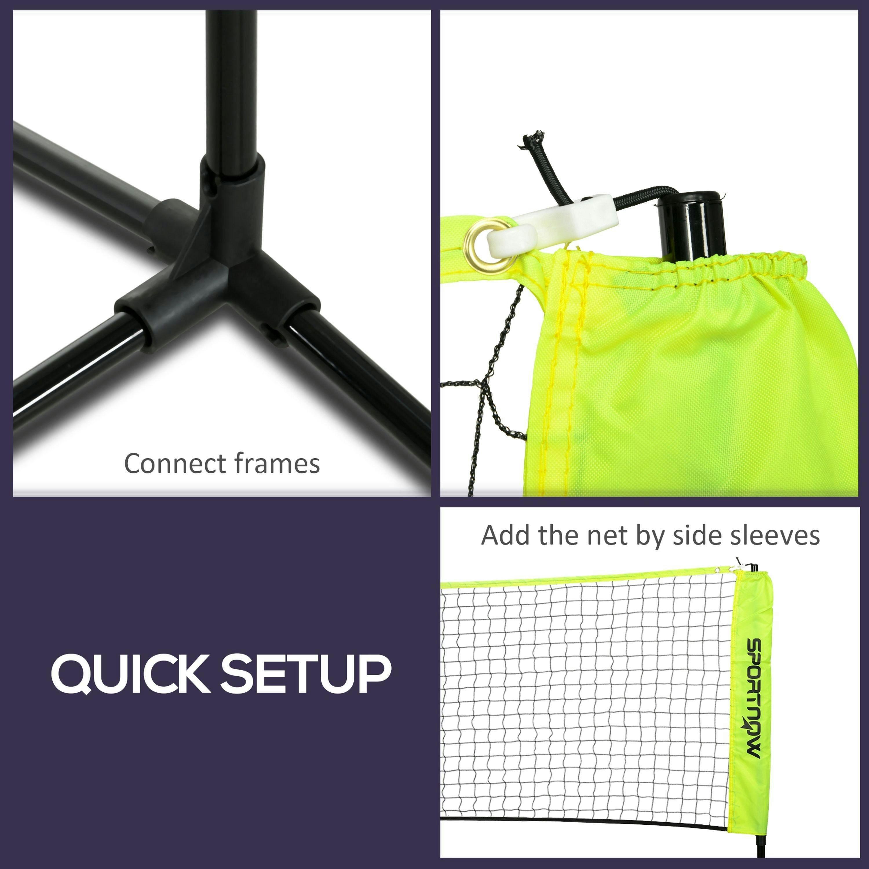 SPORTNOW 3m Badminton Net, Adjustable Sports Net for Tennis, Volleyball , view 6 of 6