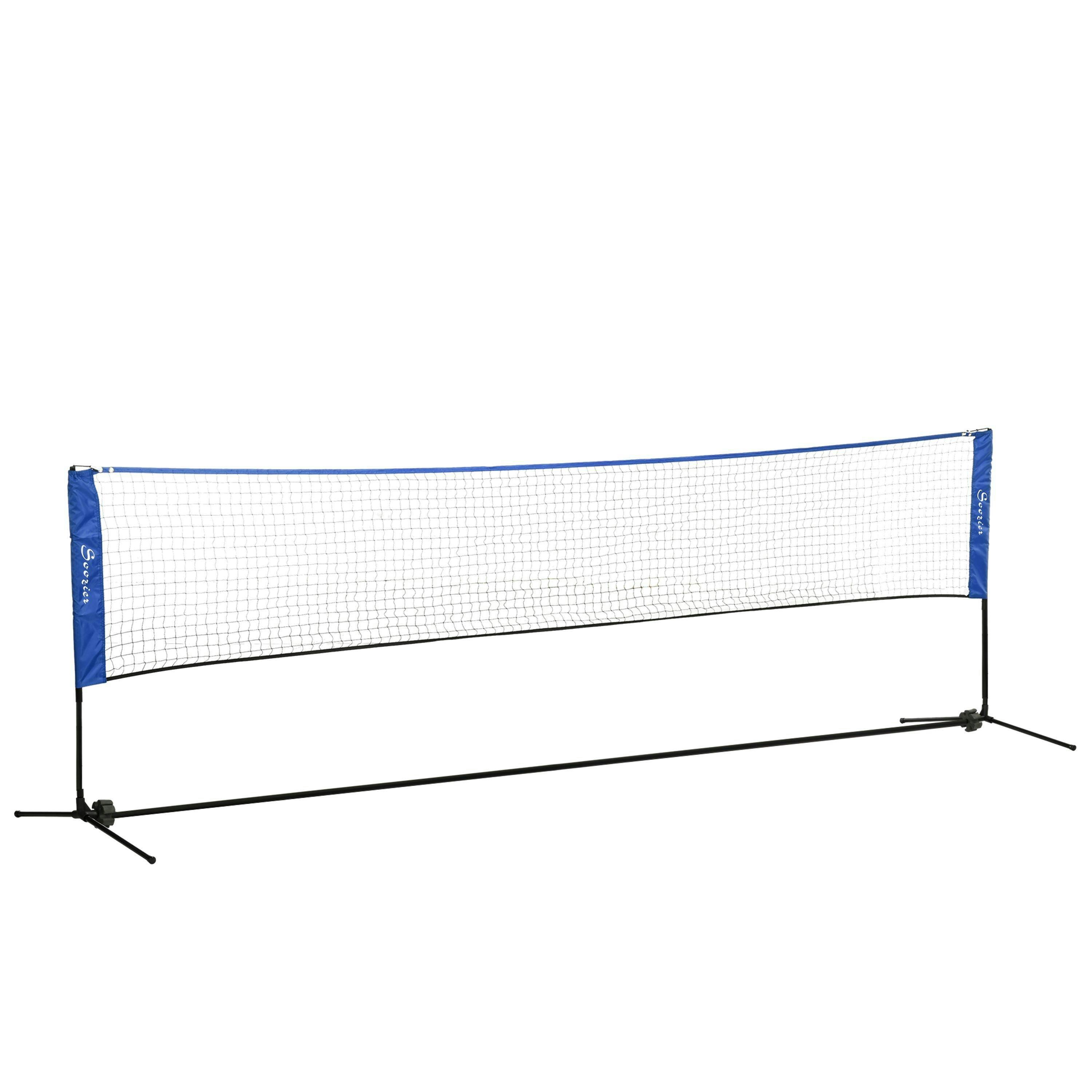 SPORTNOW 4m Badminton Net, Adjustable Sports Net for Tennis, Volleybal, Blue , view 2 of 6