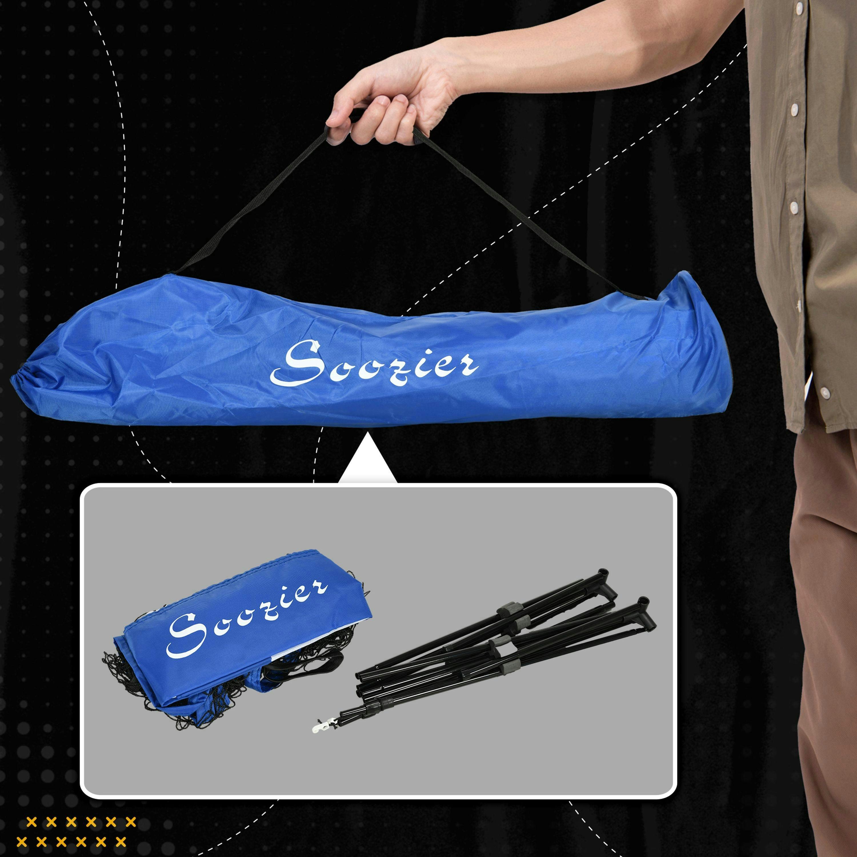 SPORTNOW 4m Badminton Net, Adjustable Sports Net for Tennis, Volleybal, Blue , view 6 of 6