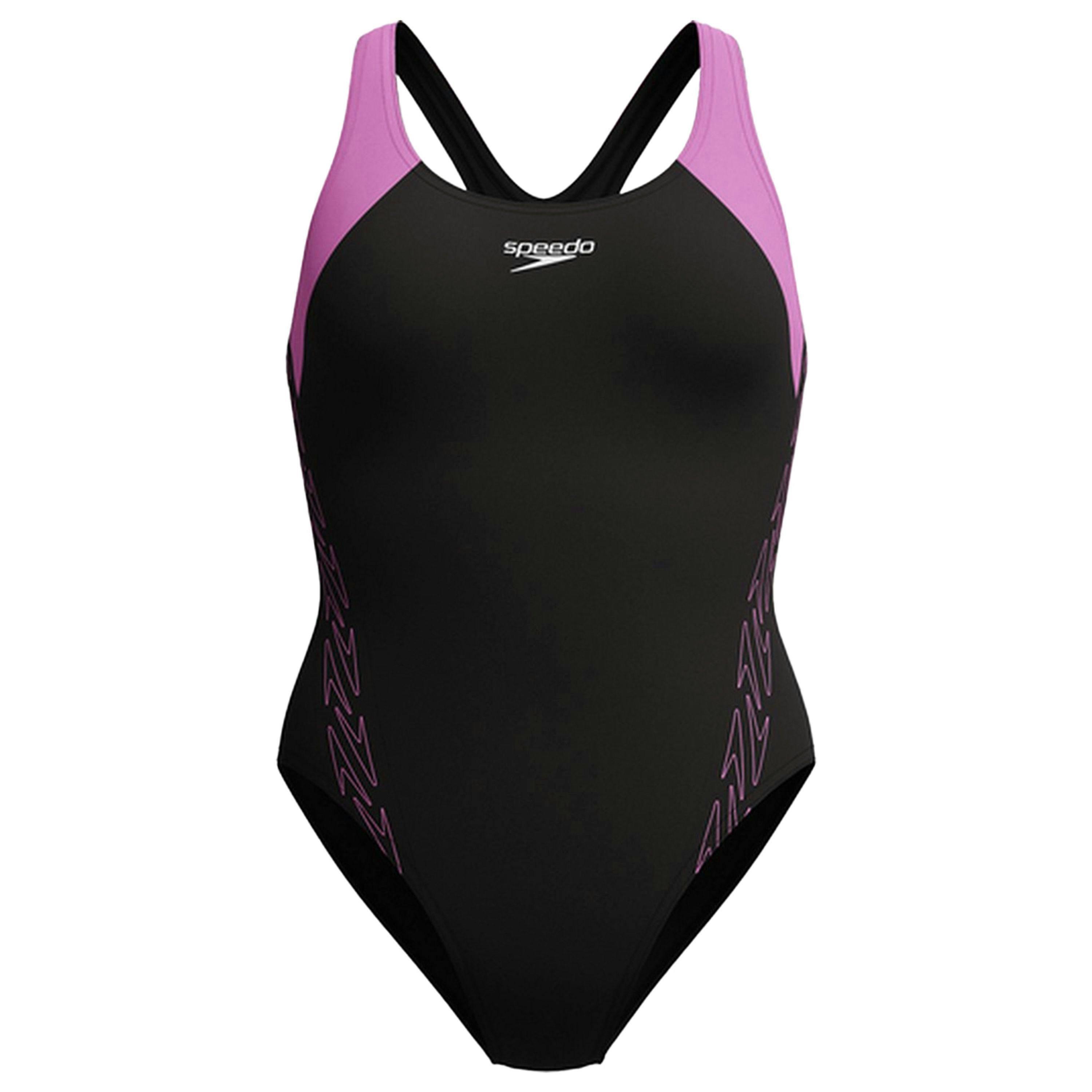 Speedo Womens/Ladies Hyprbm Splc Racerback One Piece Swimsuit , view 1 of 3