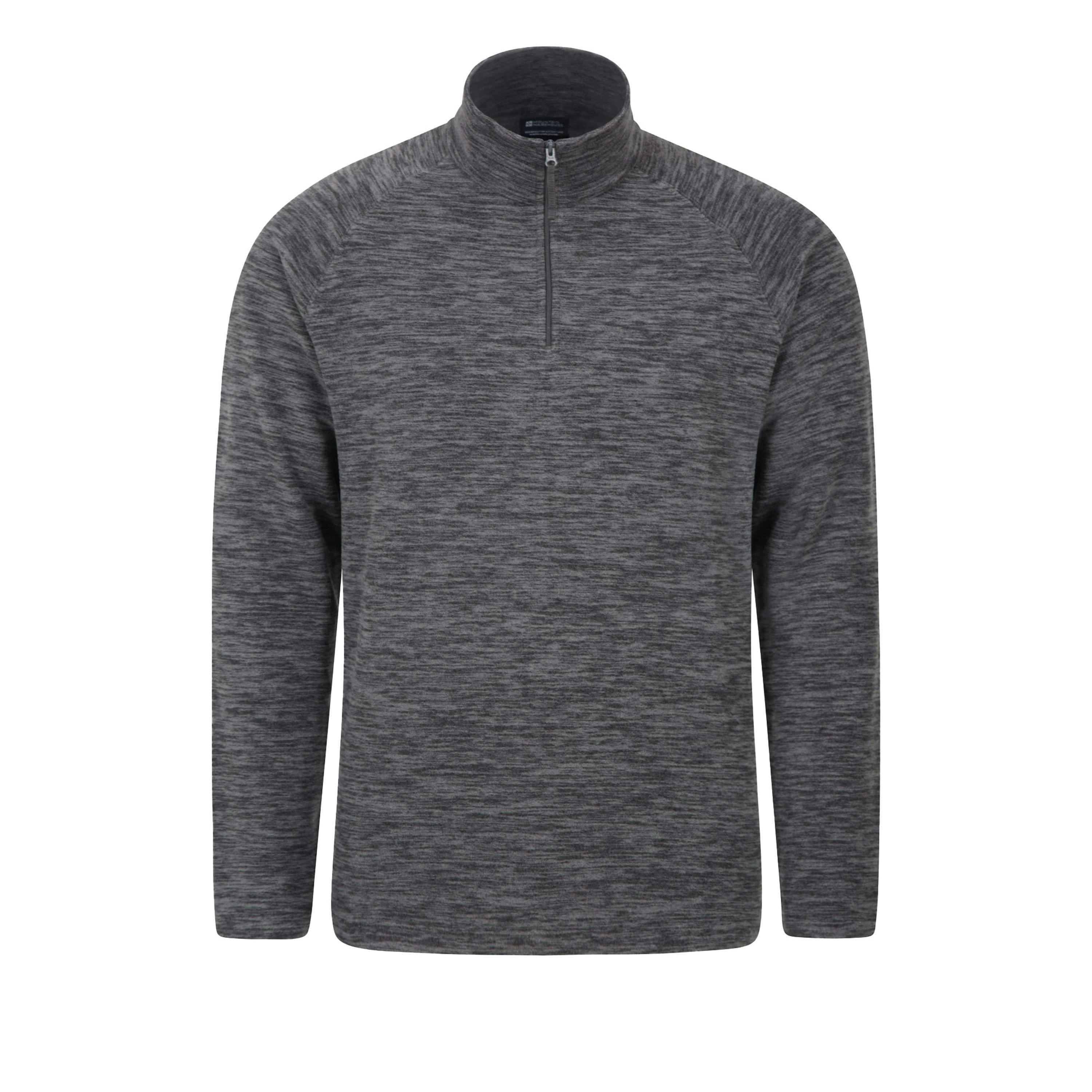 Mountain Warehouse Mens Snowdon Melange Fleece Top (Pack Of 2) , view 2 of 6