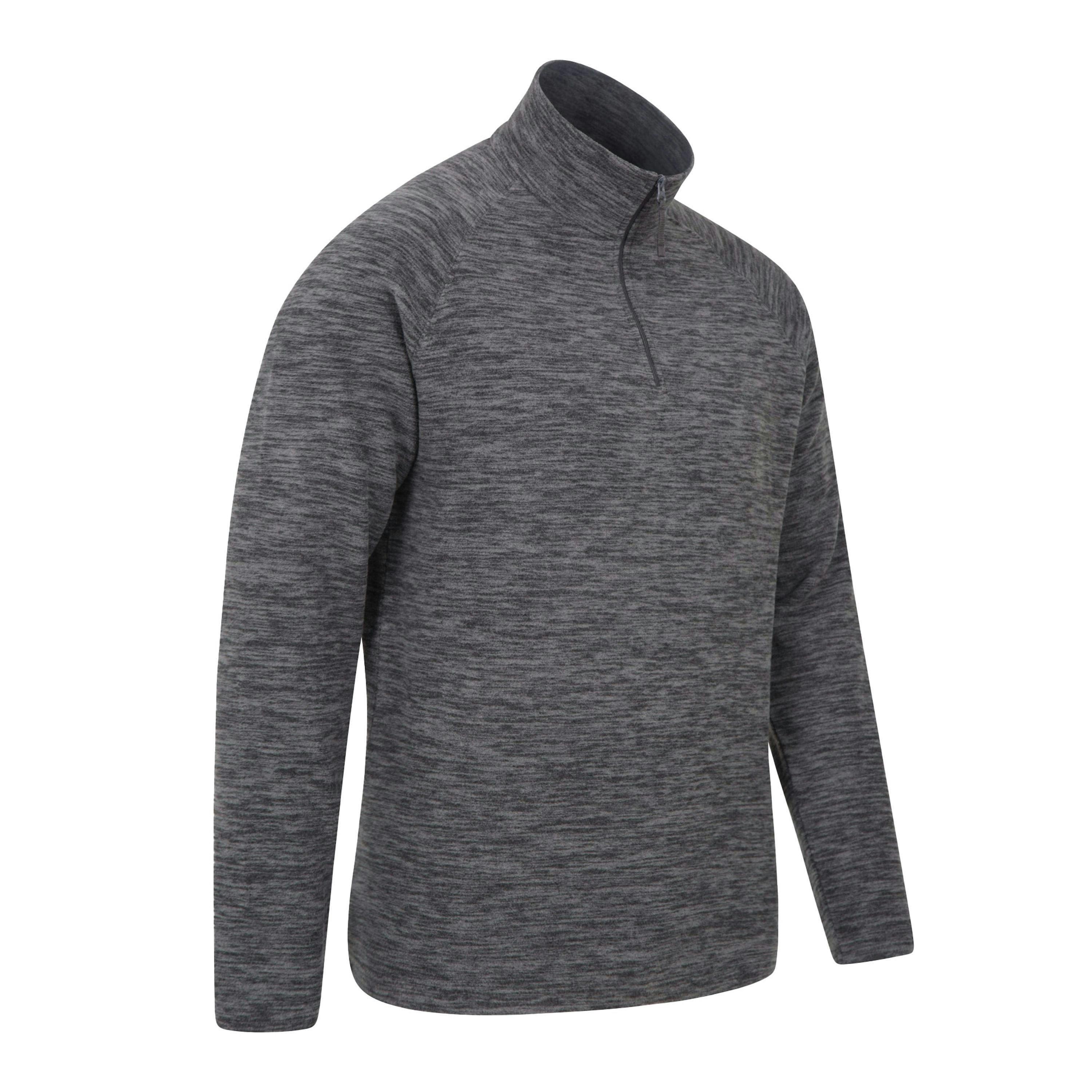 Mountain Warehouse Mens Snowdon Melange Fleece Top (Pack Of 2) , view 3 of 6