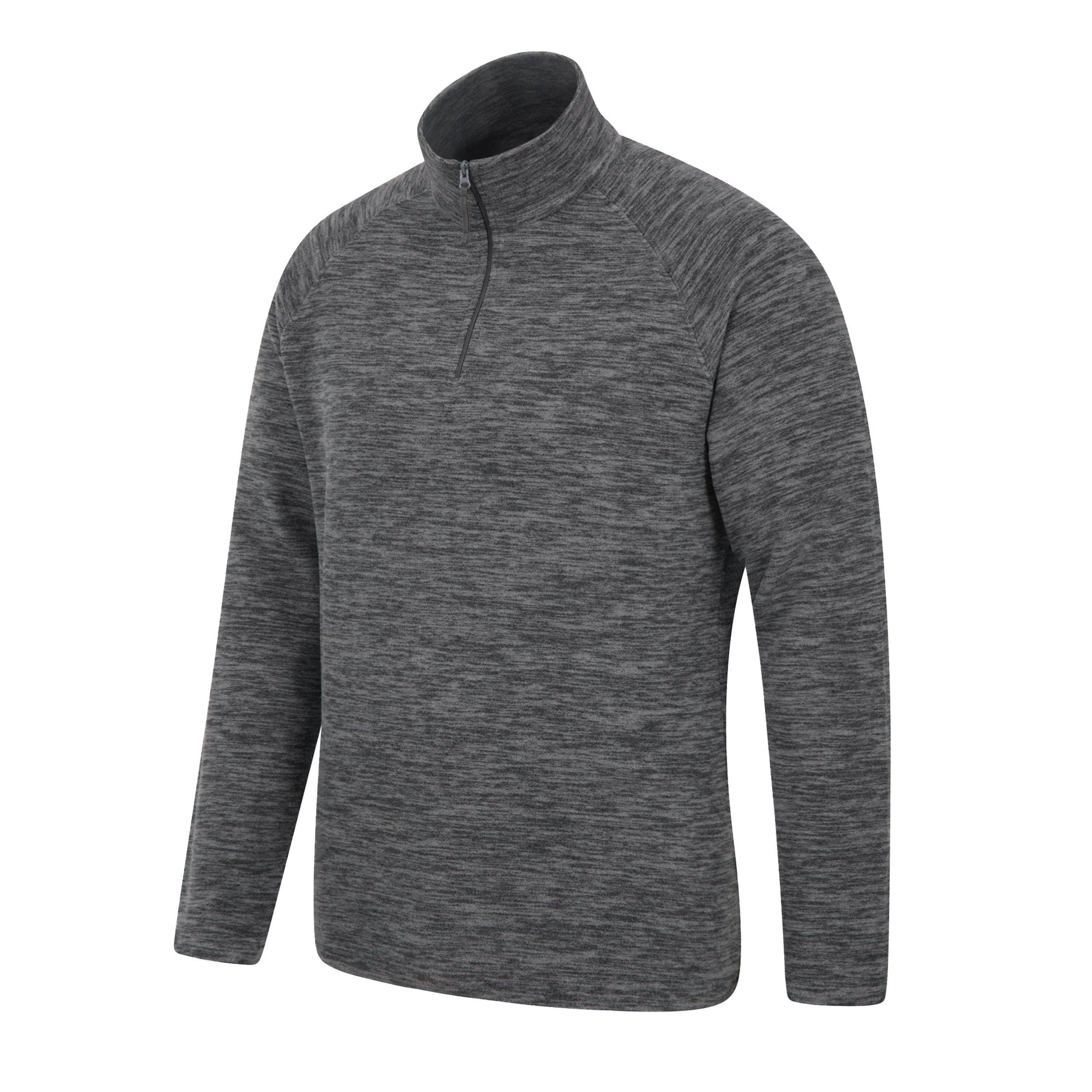 Mountain Warehouse Mens Snowdon Melange Fleece Top (Pack Of 2) , view 4 of 6