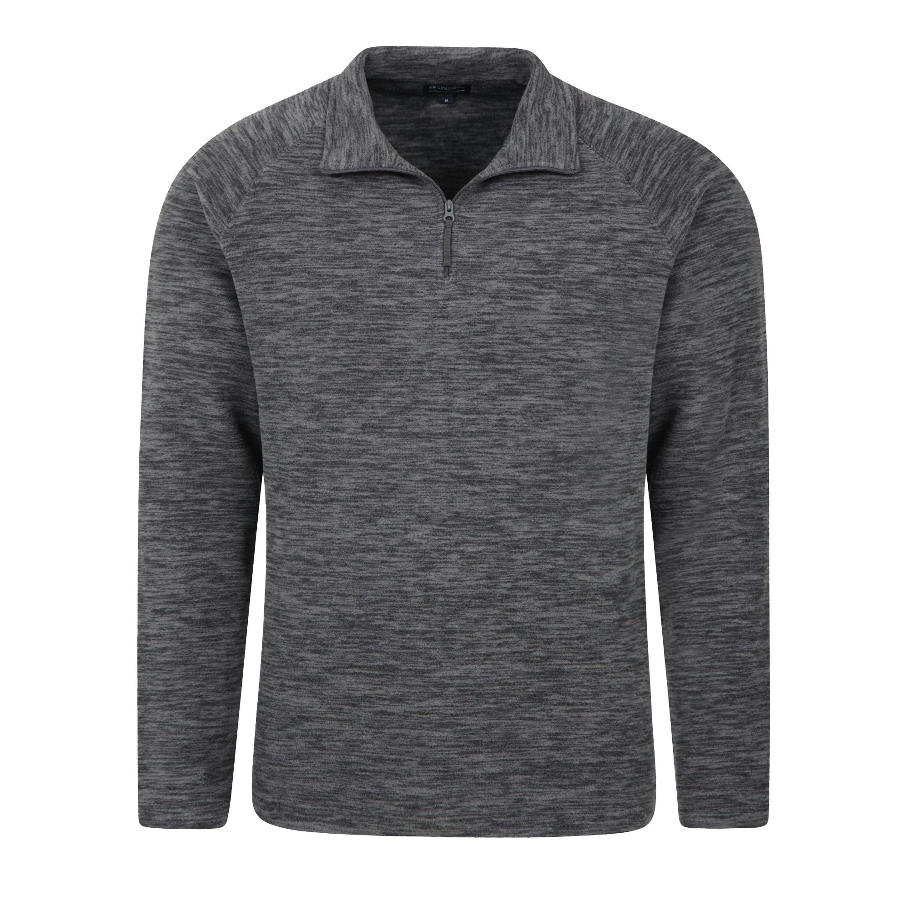 Mountain Warehouse Mens Snowdon Melange Fleece Top (Pack Of 2) , view 5 of 6