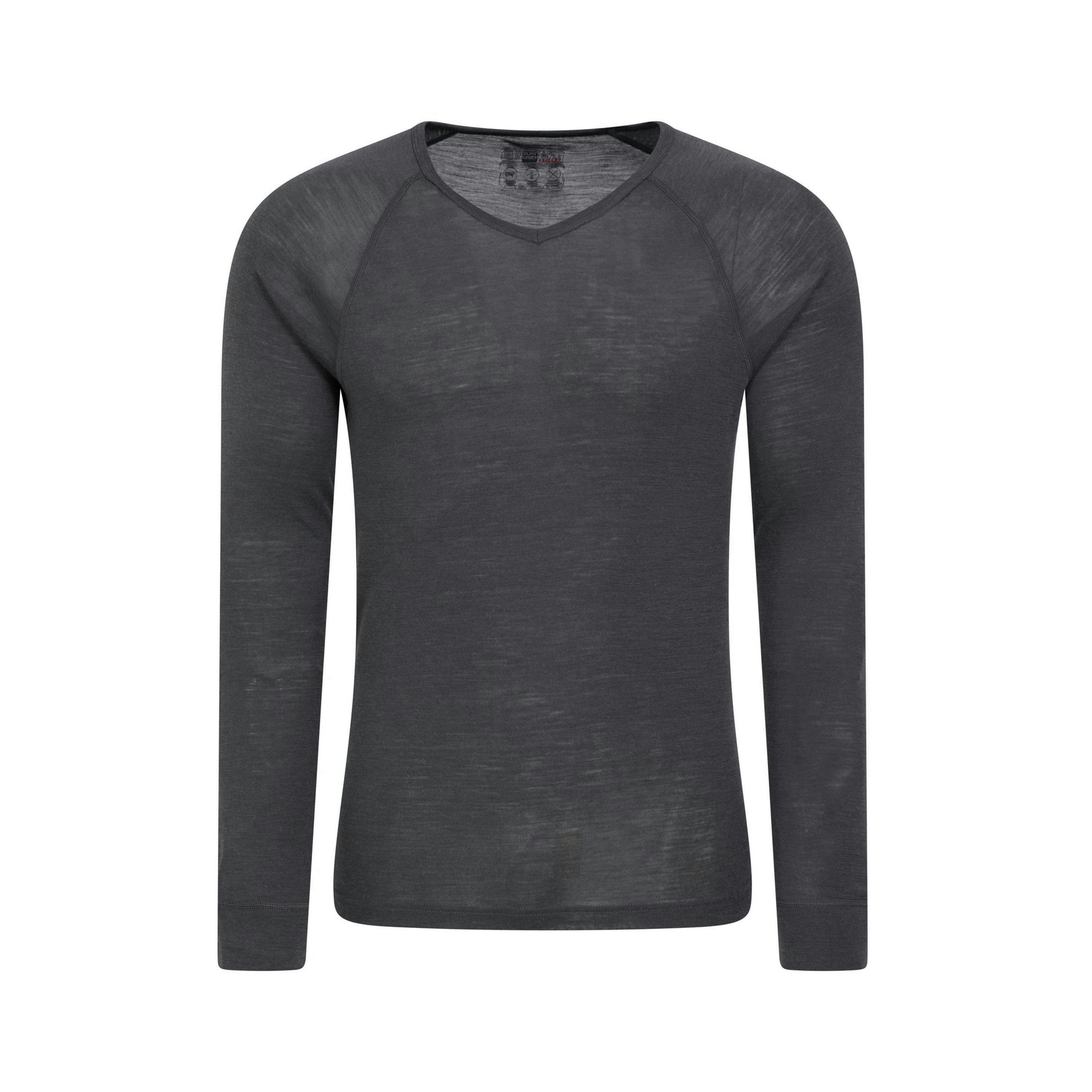 Mountain Warehouse Mens Merino Wool V Neck Base Layer Top , view 1 of 3
