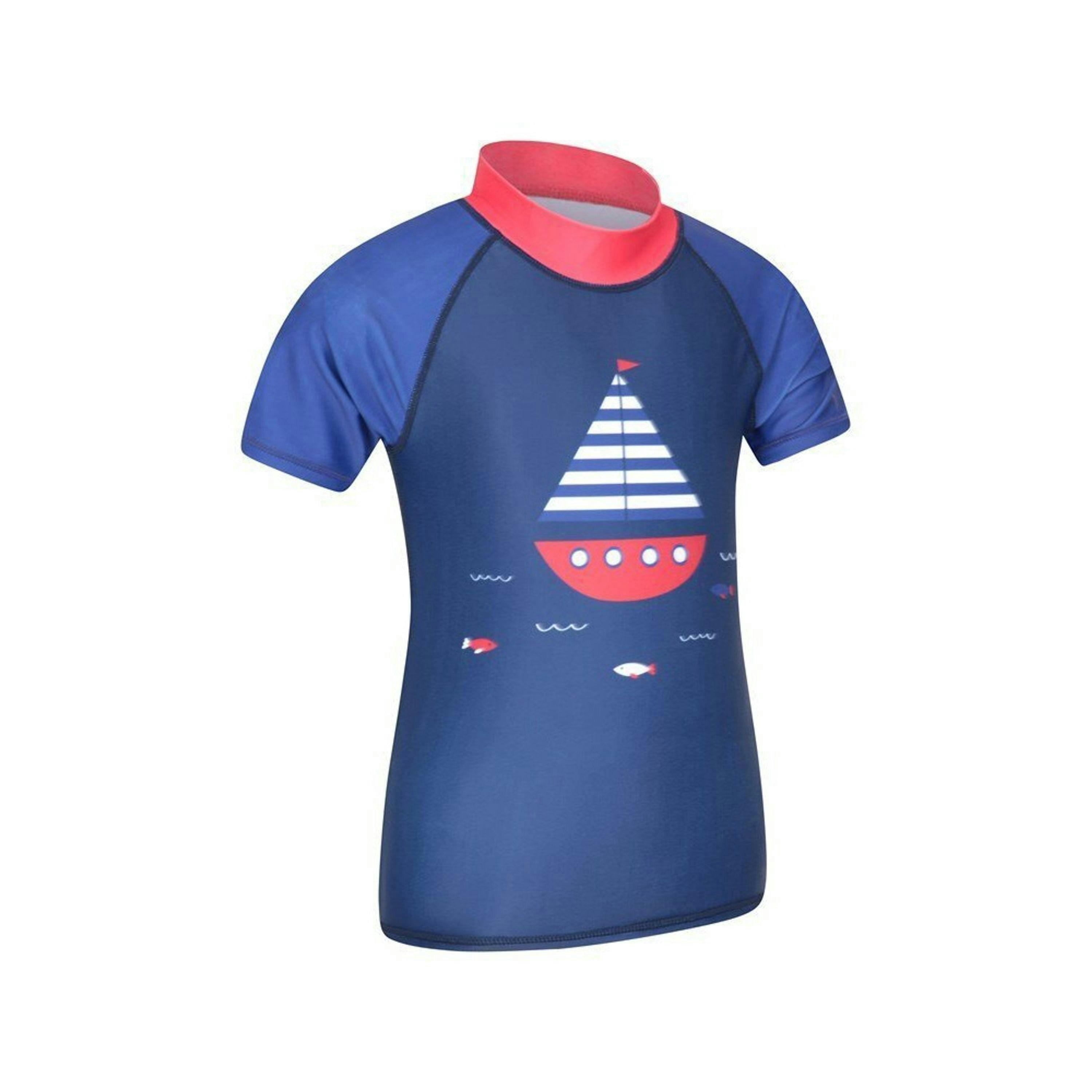 Mountain Warehouse Childrens/Kids Short-Sleeved Rash Guard , view 3 of 4