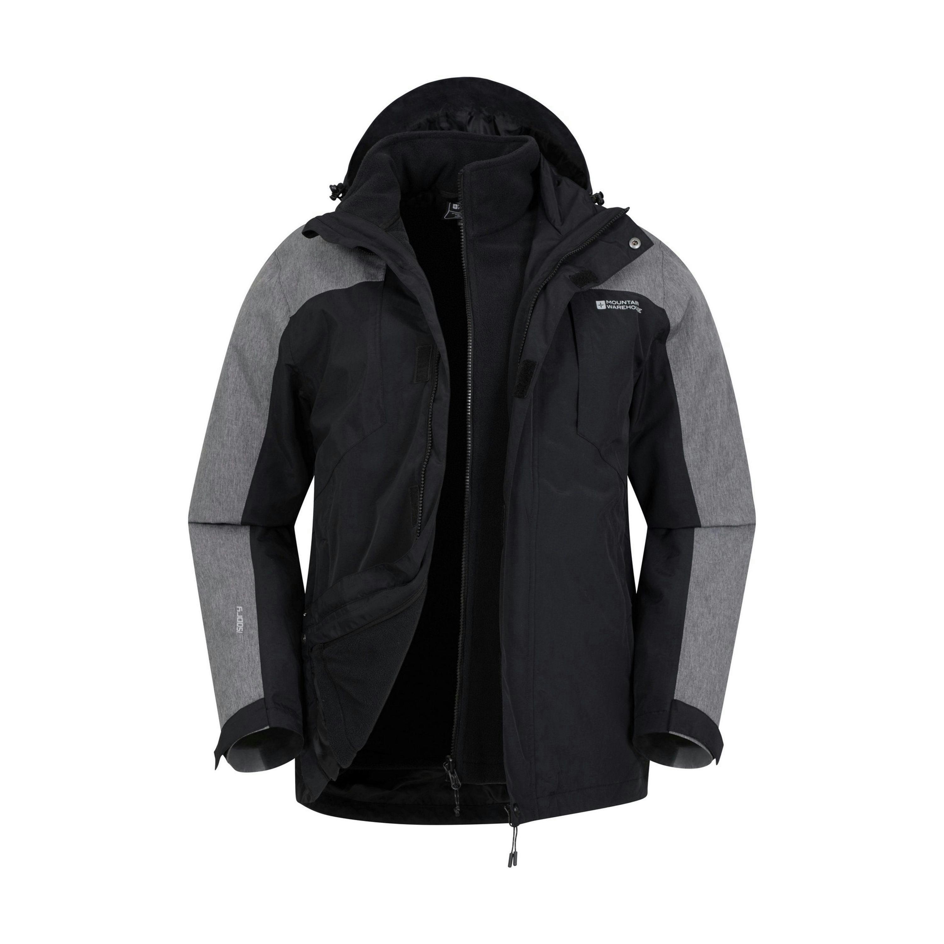 Mountain Warehouse Mens District Extreme 3 in 1 Waterproof Jacket , view 1 of 5