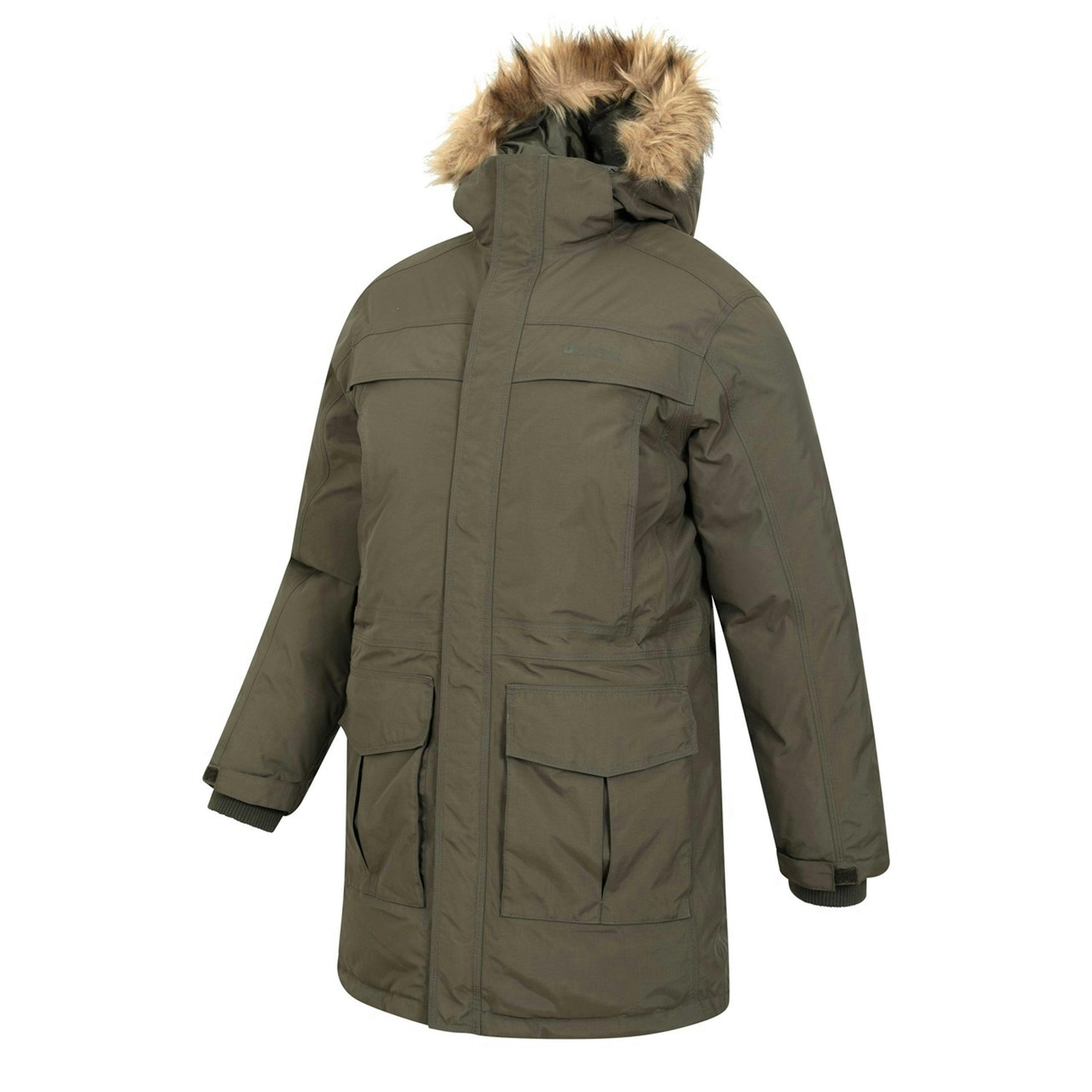 Mountain Warehouse Mens Antarctic Extreme Camo Down Waterproof Jacket , view 3 of 4