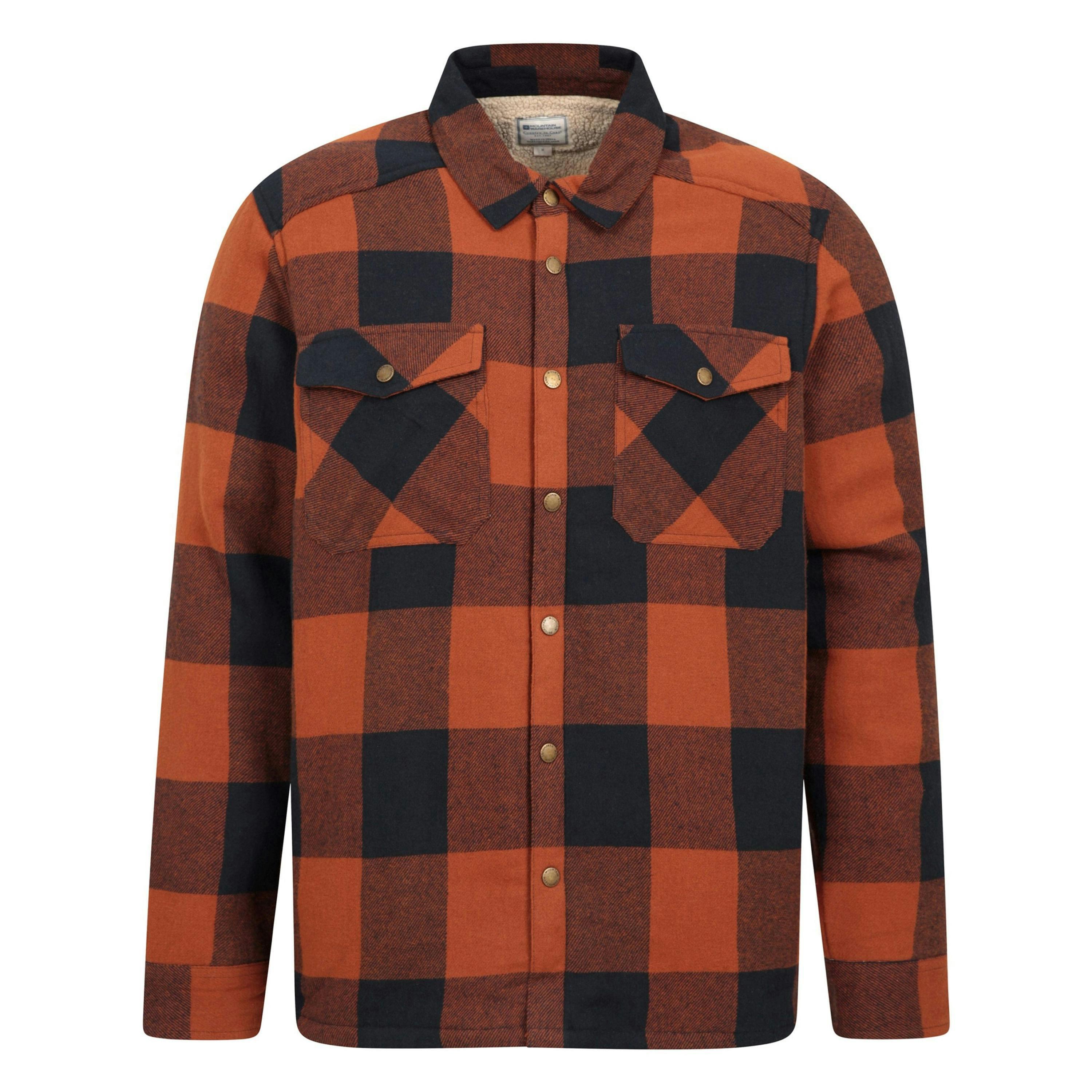 Mountain Warehouse Mens Pinn Flannel Borg Lined Shirt , view 1 of 4
