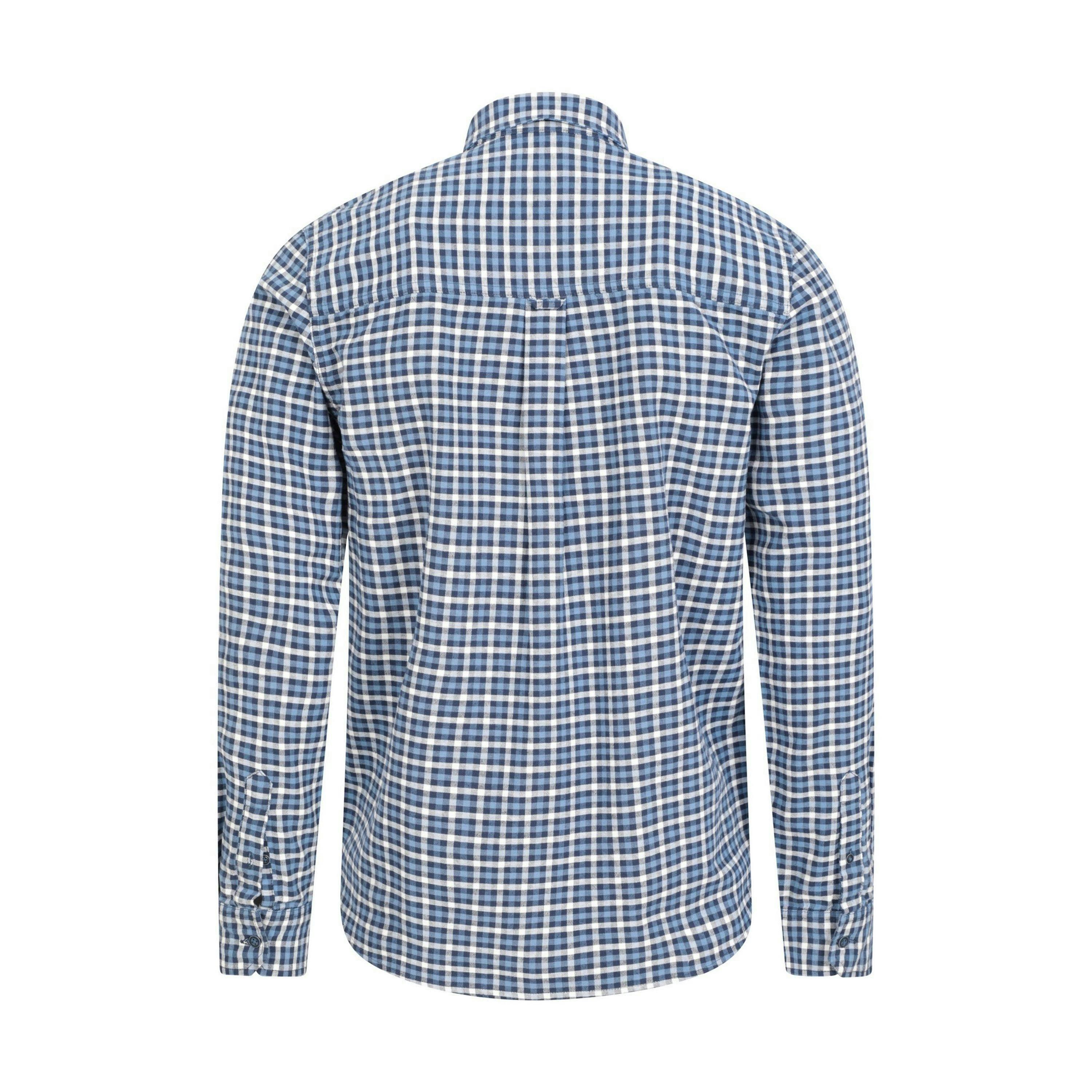 Mountain Warehouse Mens Driftwood Checked Organic Shirt , view 2 of 6
