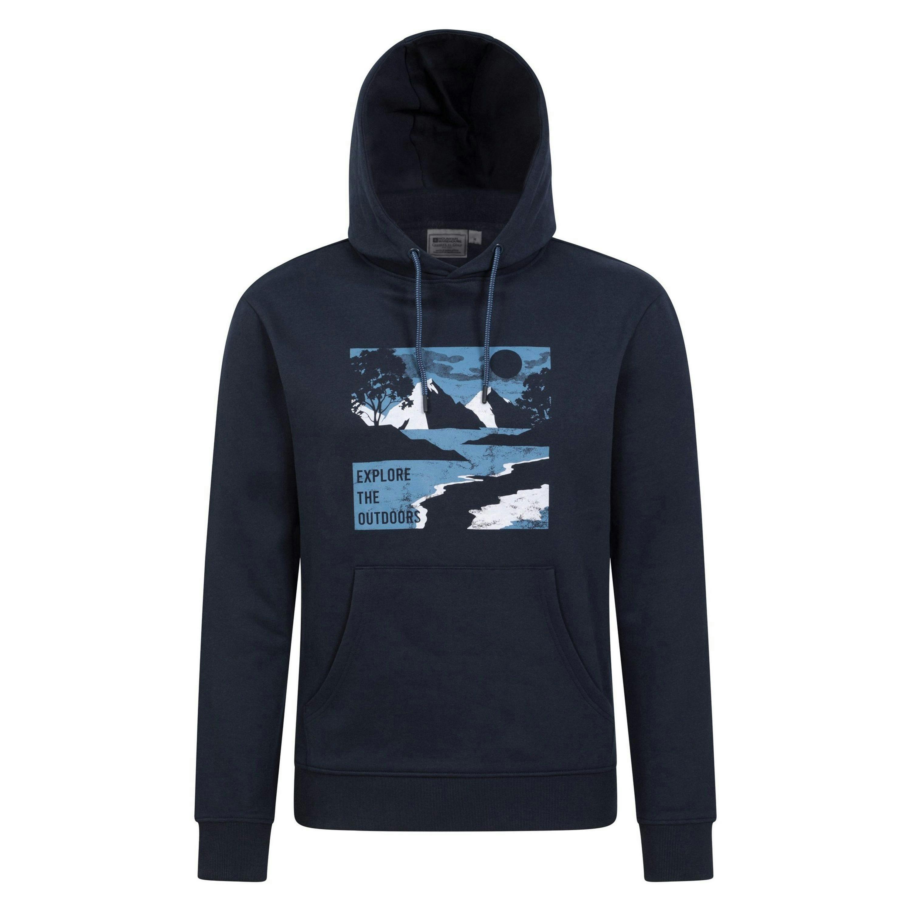 Mountain Warehouse Mens Explore The Outdoors Hoodie , view 1 of 3