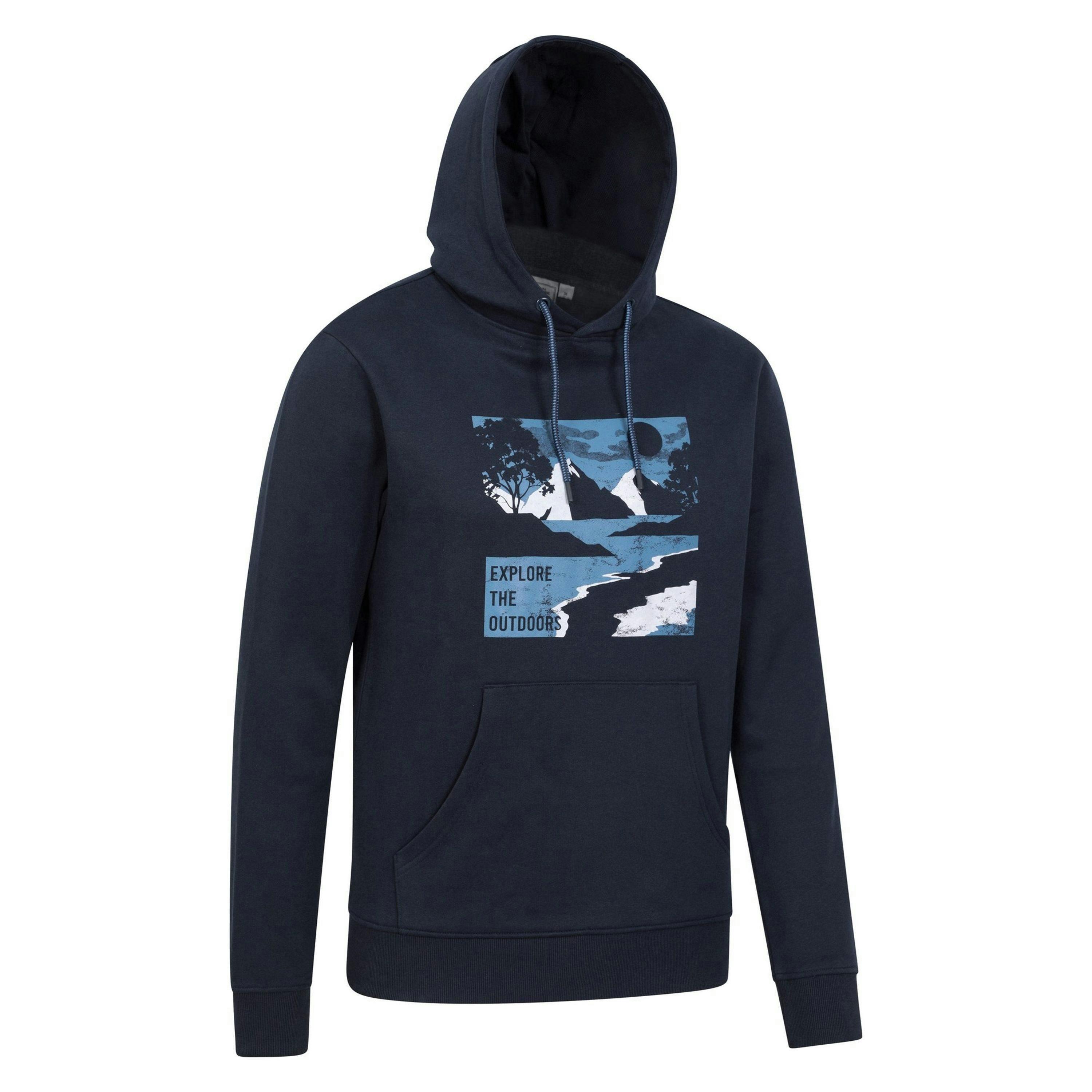 Mountain Warehouse Mens Explore The Outdoors Hoodie , view 3 of 4