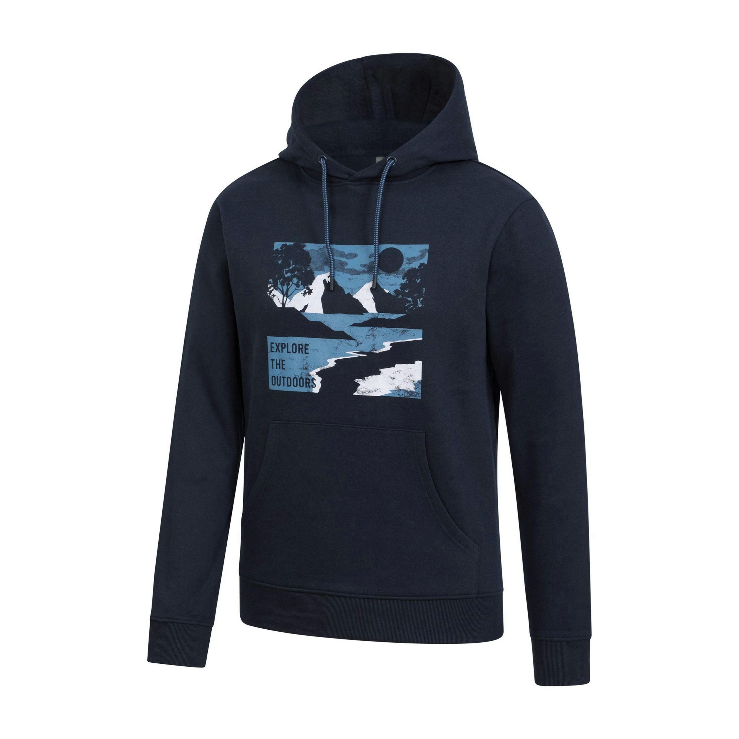 Mountain Warehouse Mens Explore The Outdoors Hoodie , view 4 of 4