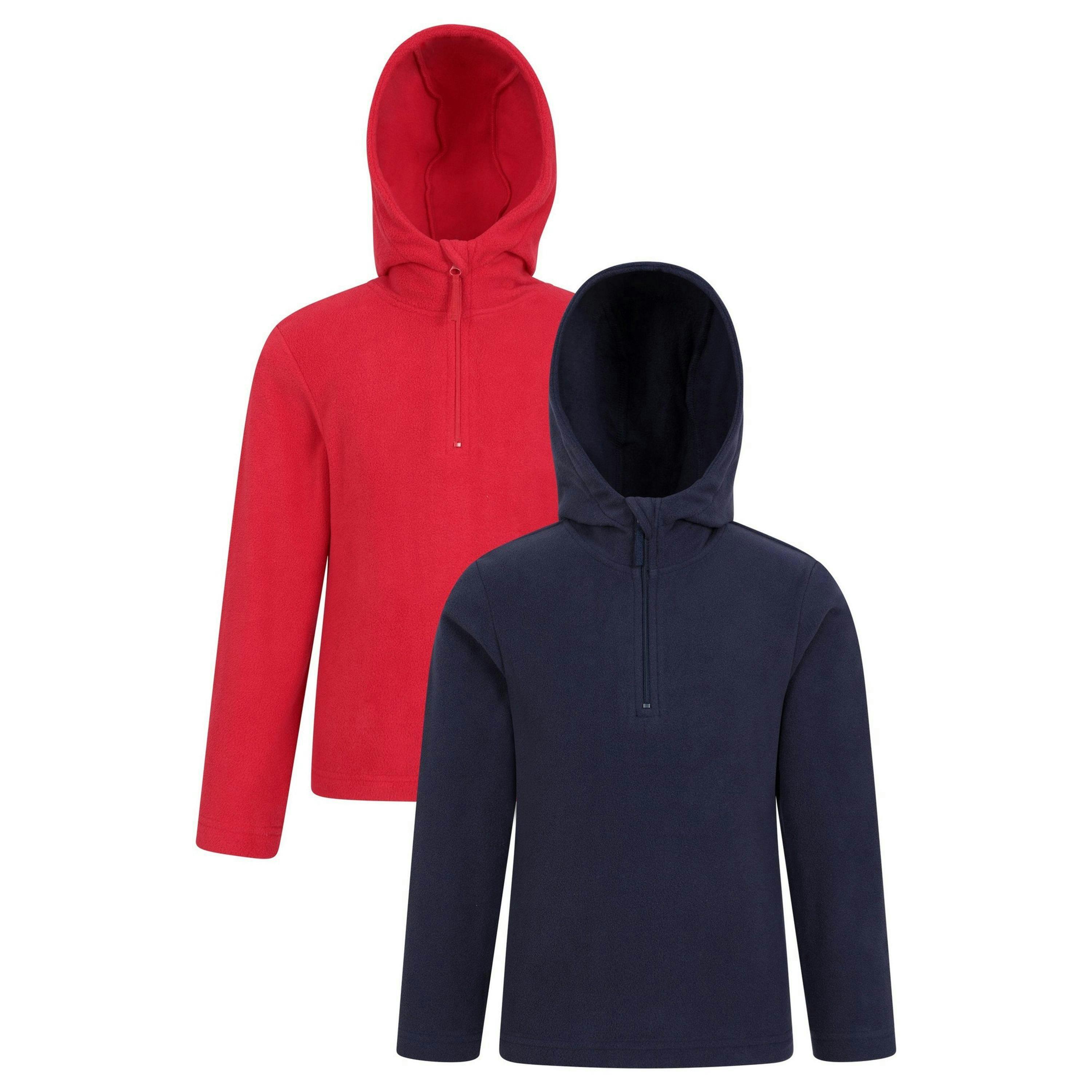 Mountain Warehouse Childrens/Kids Camber Quarter Zip Hoodie (Pack Of 2) , view 1 of 5
