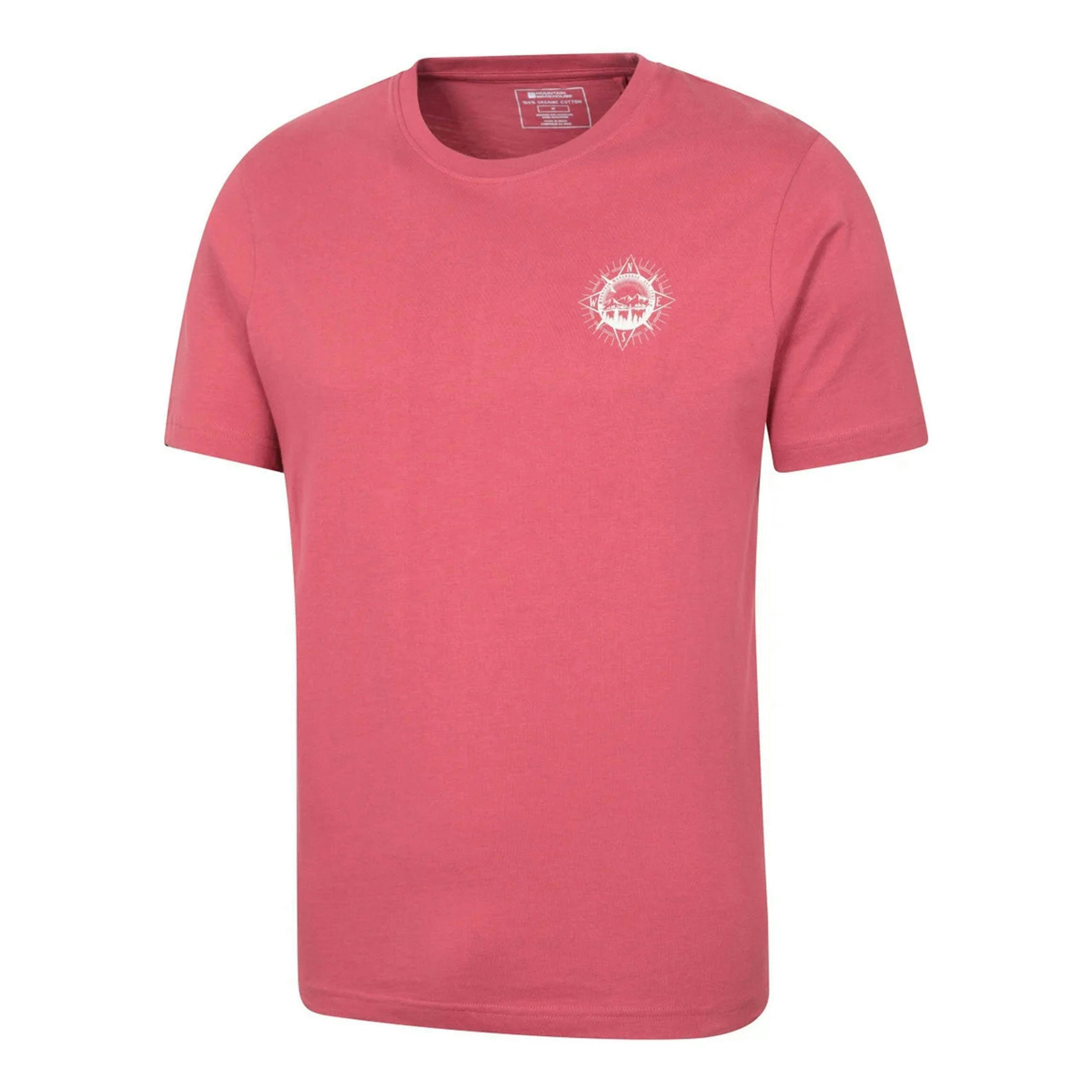 Mountain Warehouse Mens Compass Organic T-Shirt , view 3 of 4