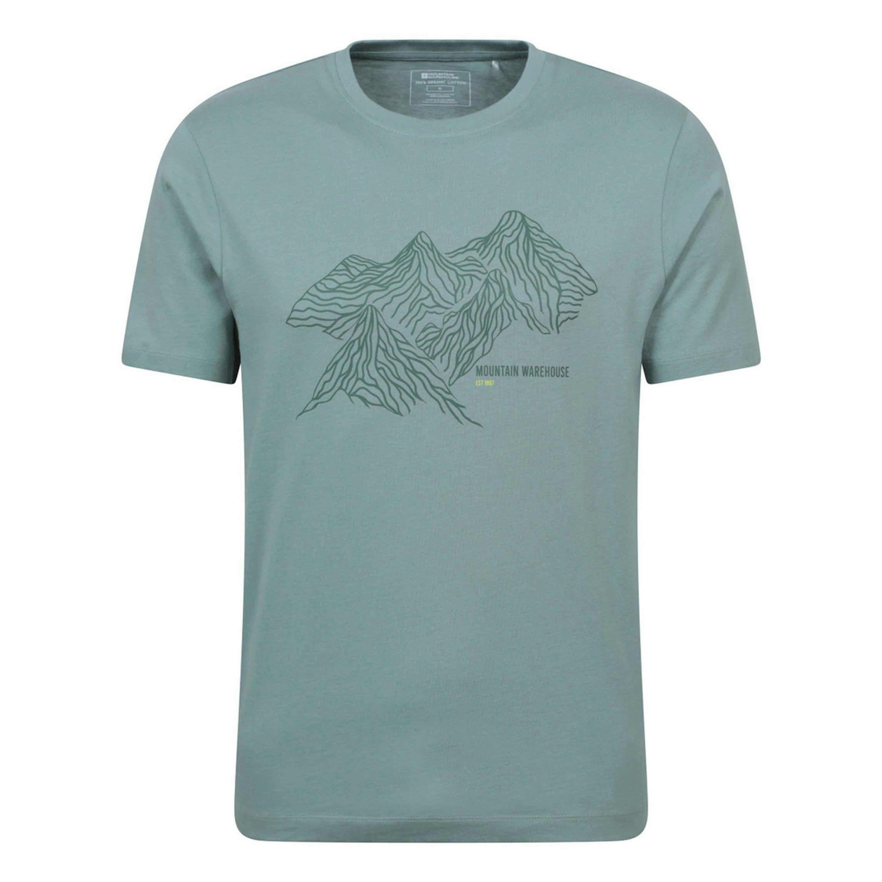 Mountain Warehouse Mens Tonal Organic T-Shirt , view 1 of 4