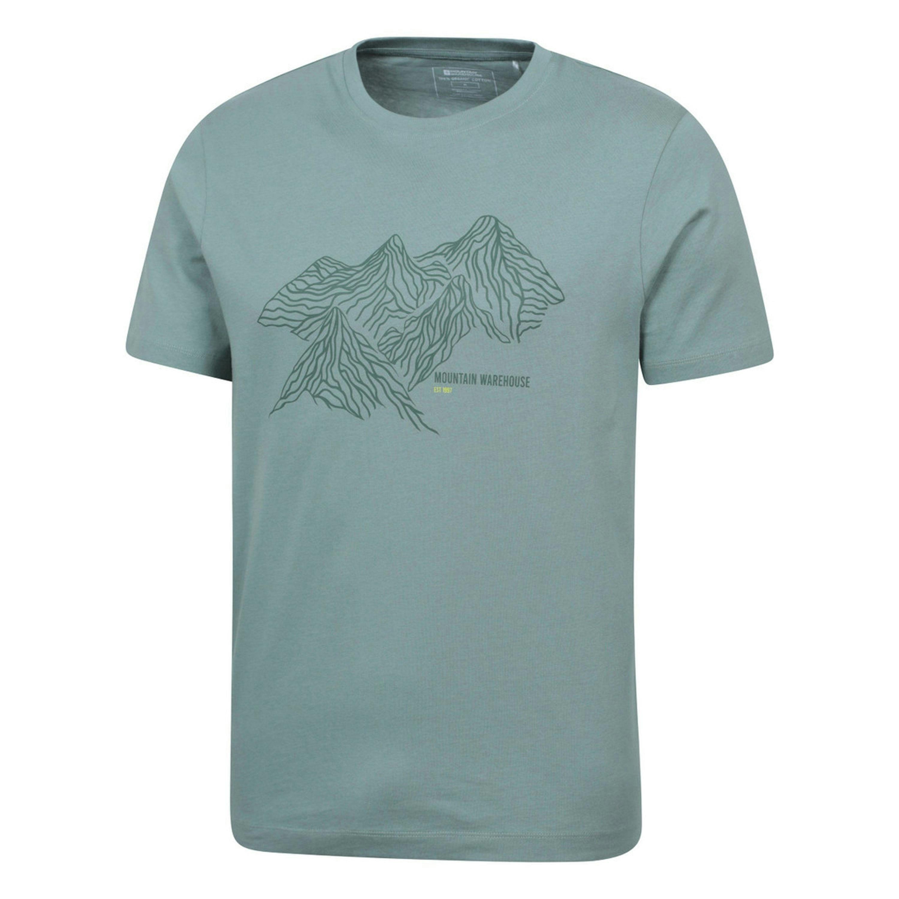 Mountain Warehouse Mens Tonal Organic T-Shirt , view 3 of 4